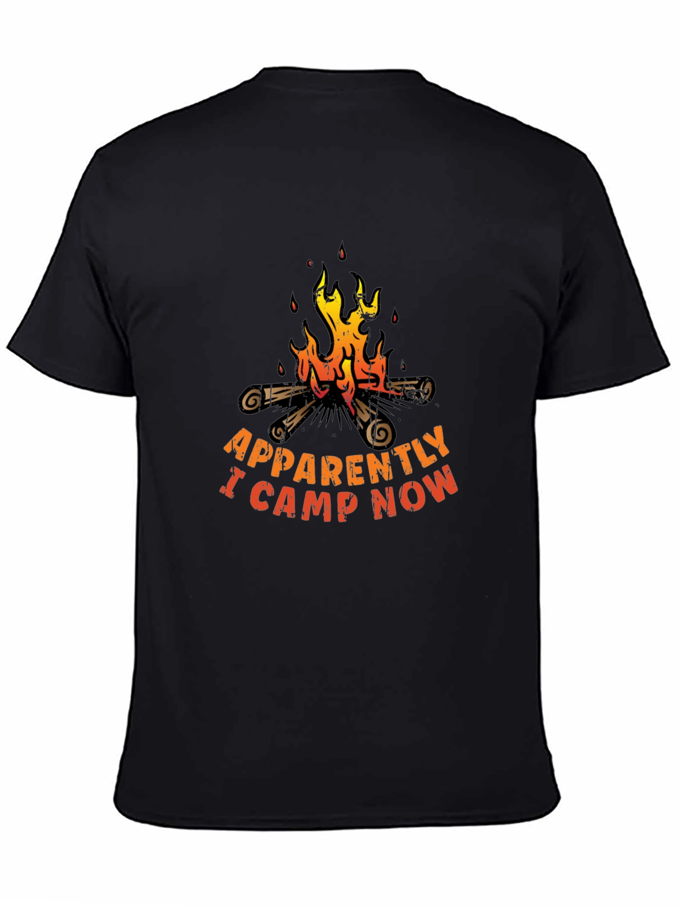 Funny Camping T-Shirt - Apparently I Camp Now