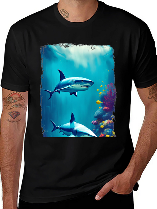 Shark Reef Graphic Tee - Ocean Life T-Shirt