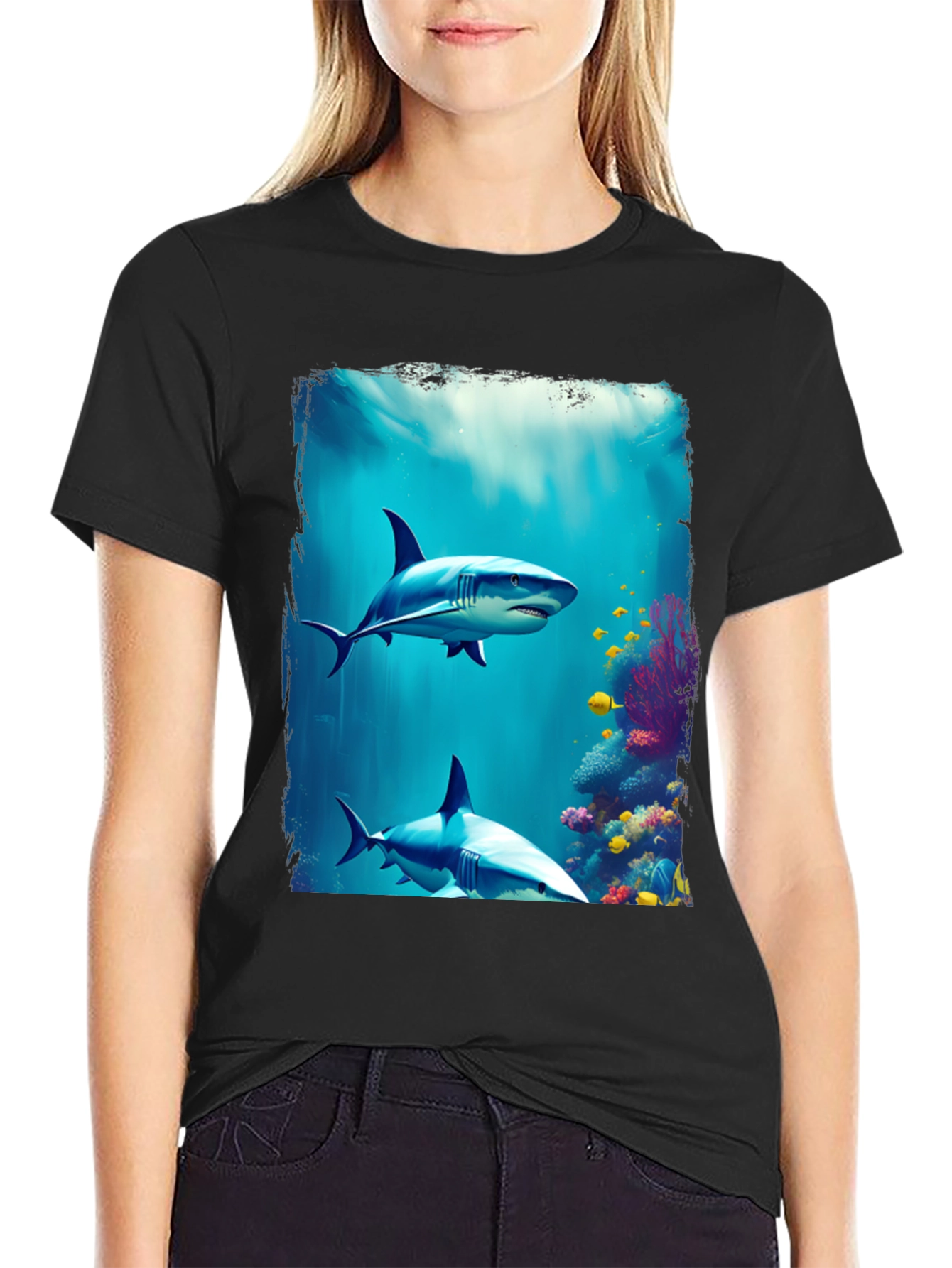 Shark Reef Graphic Tee - Ocean Life T-Shirt