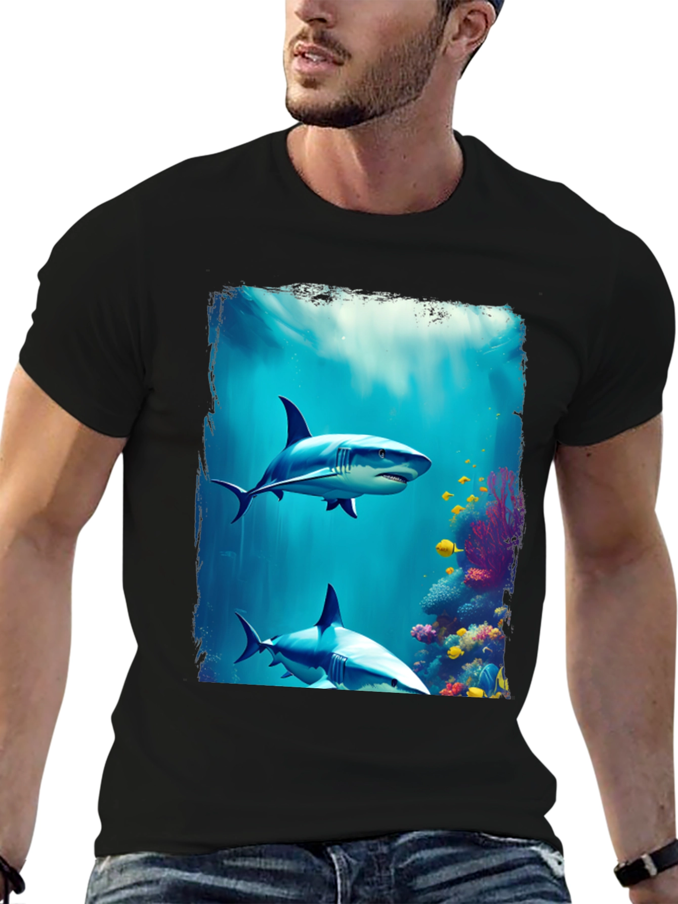 Shark Reef Graphic Tee - Ocean Life T-Shirt