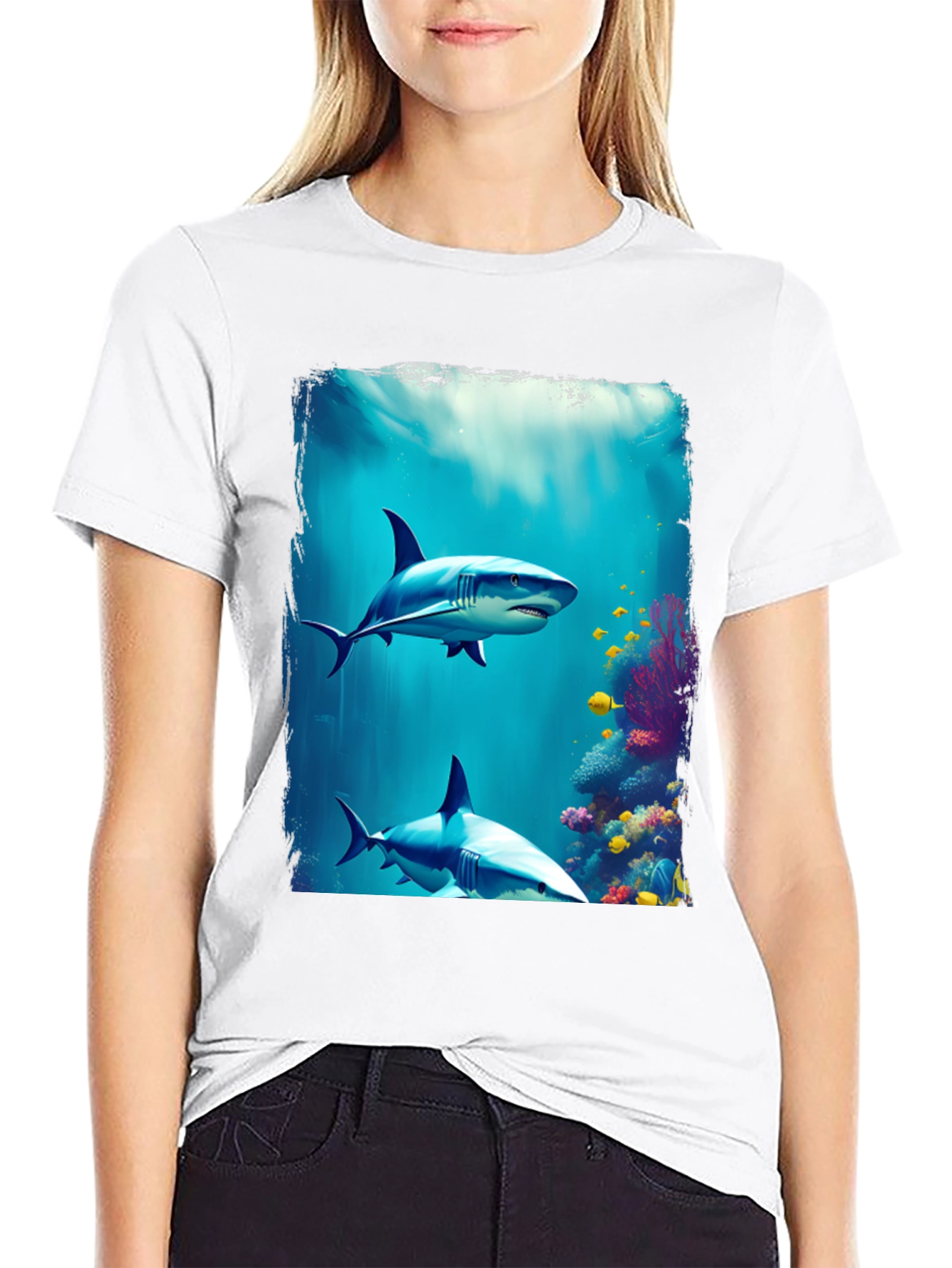 Shark Reef Graphic Tee - Ocean Life T-Shirt