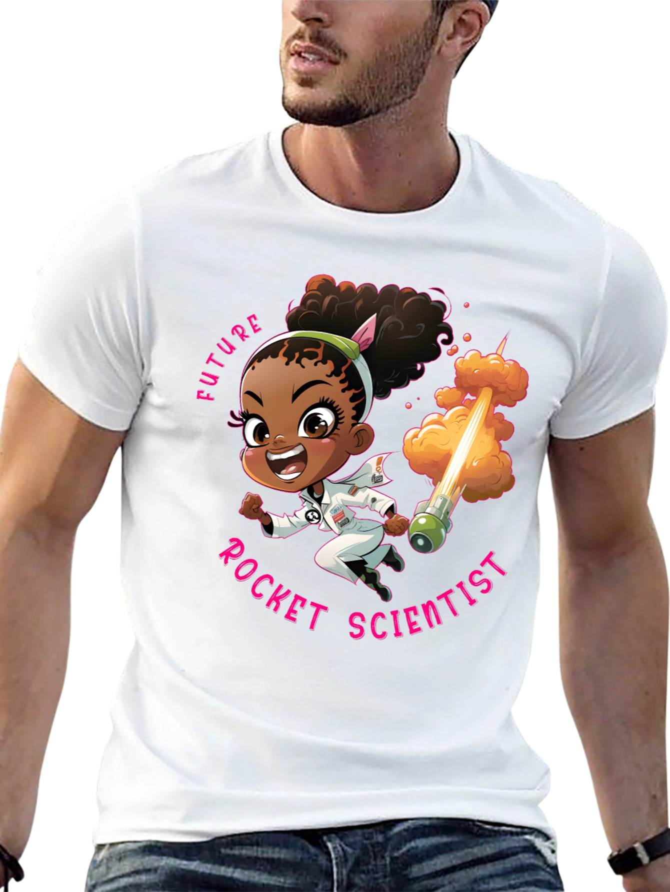 Future Rocket Scientist T-Shirt - Black