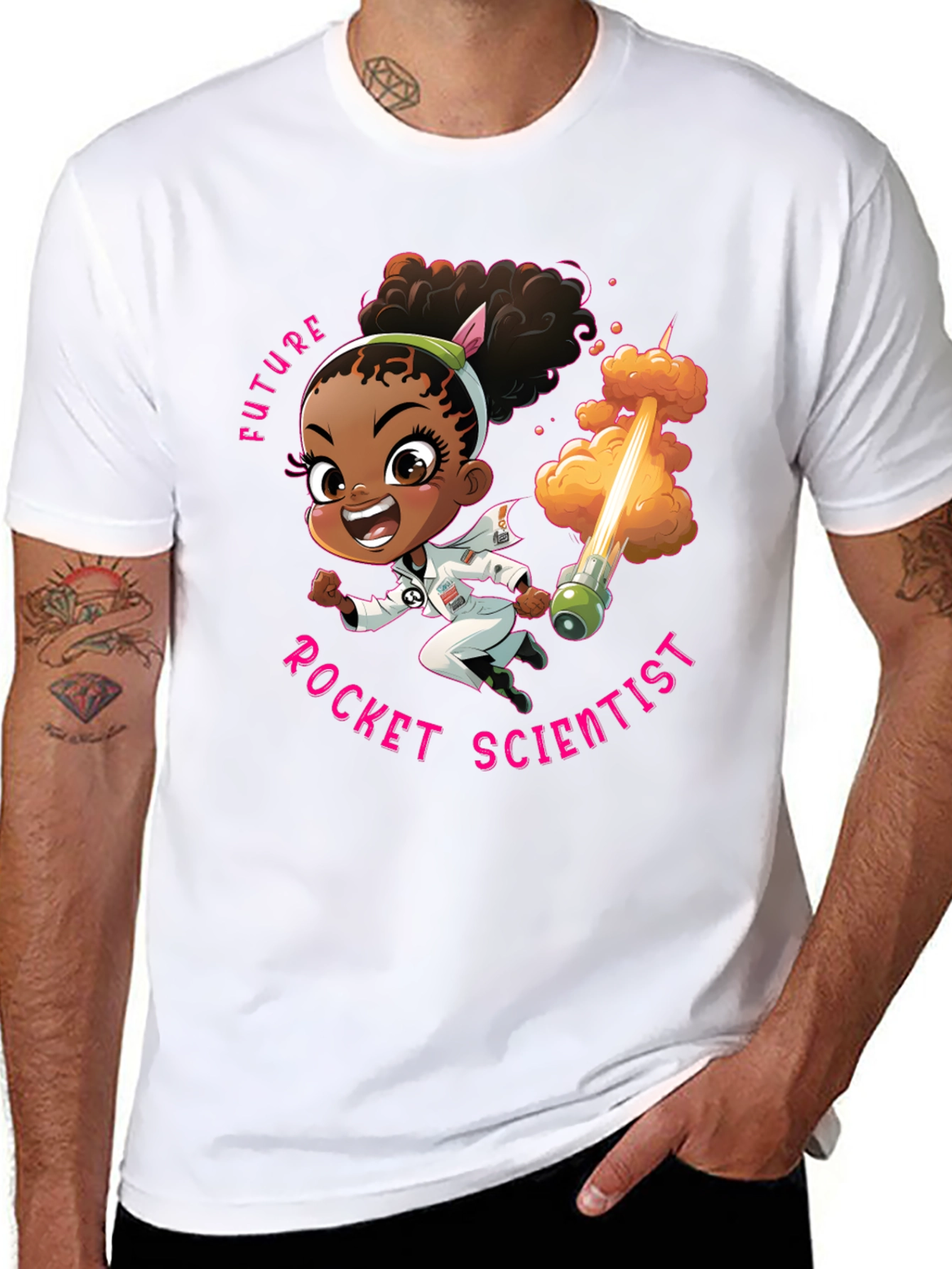 Future Rocket Scientist T-Shirt - Black