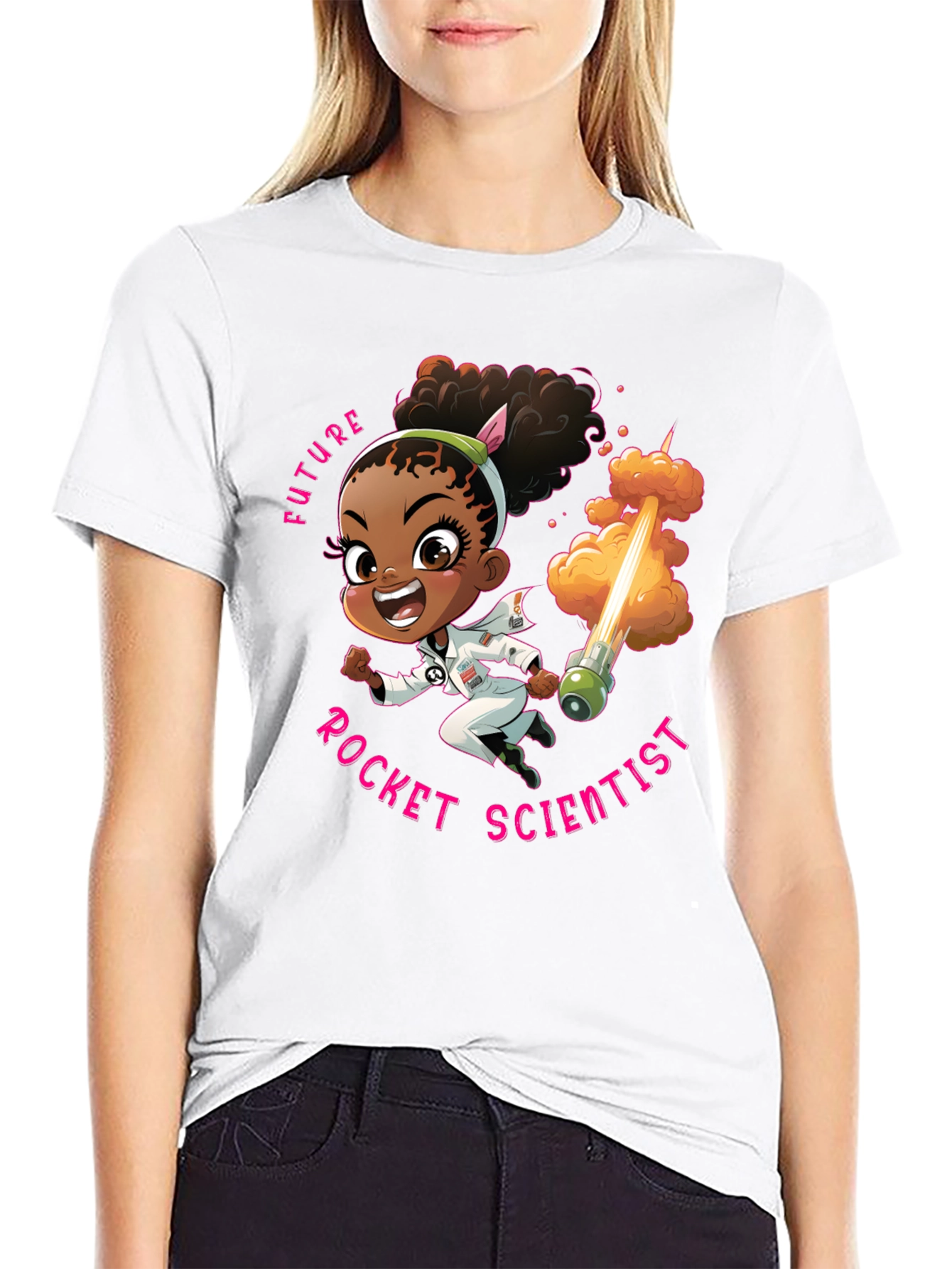 Future Rocket Scientist T-Shirt - Black