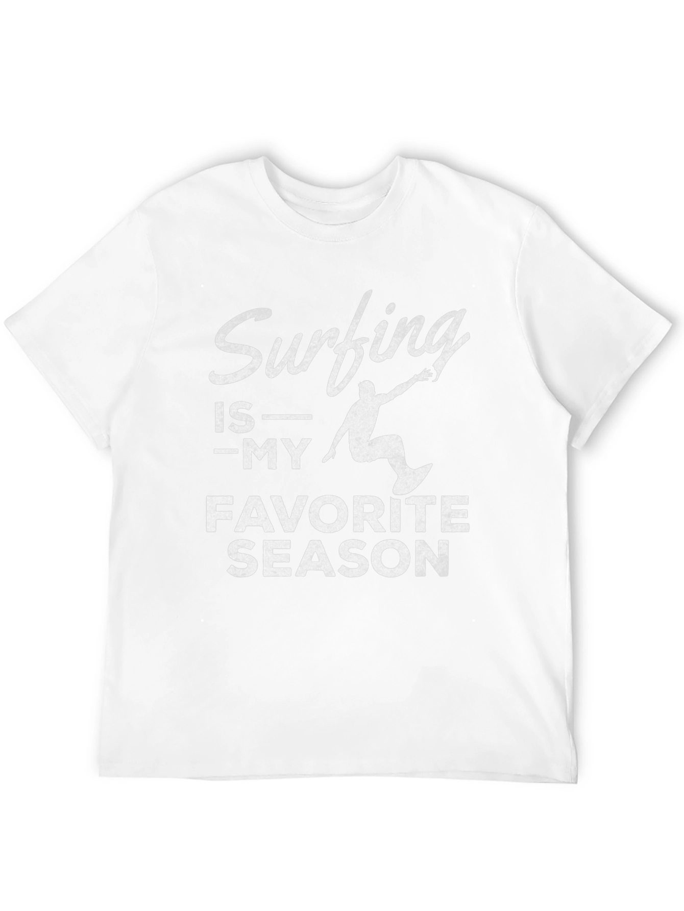 Surfing is My Favorite Season Black T-Shirt