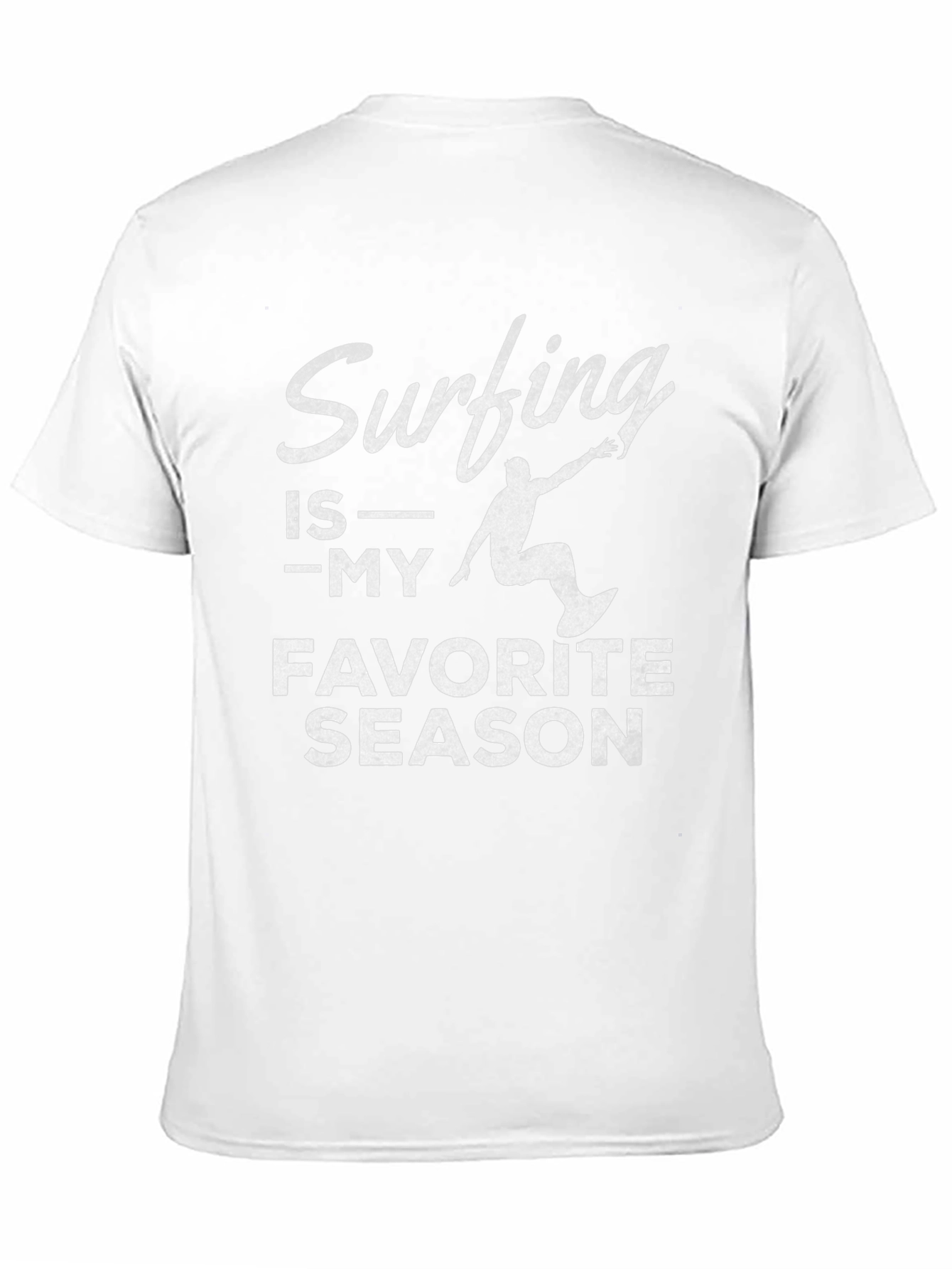 Surfing is My Favorite Season Black T-Shirt