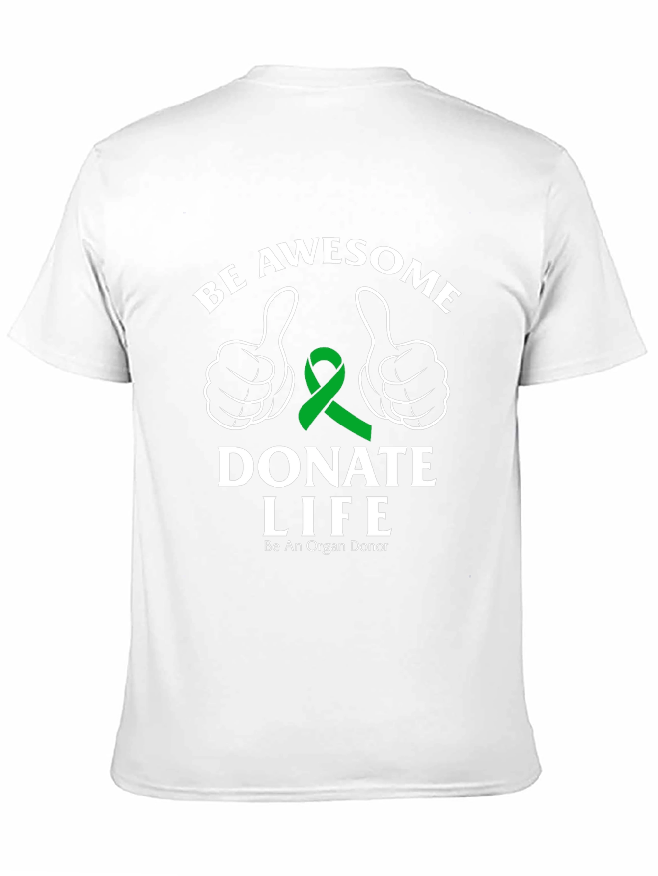 Be Awesome Donate Life Black T-Shirt