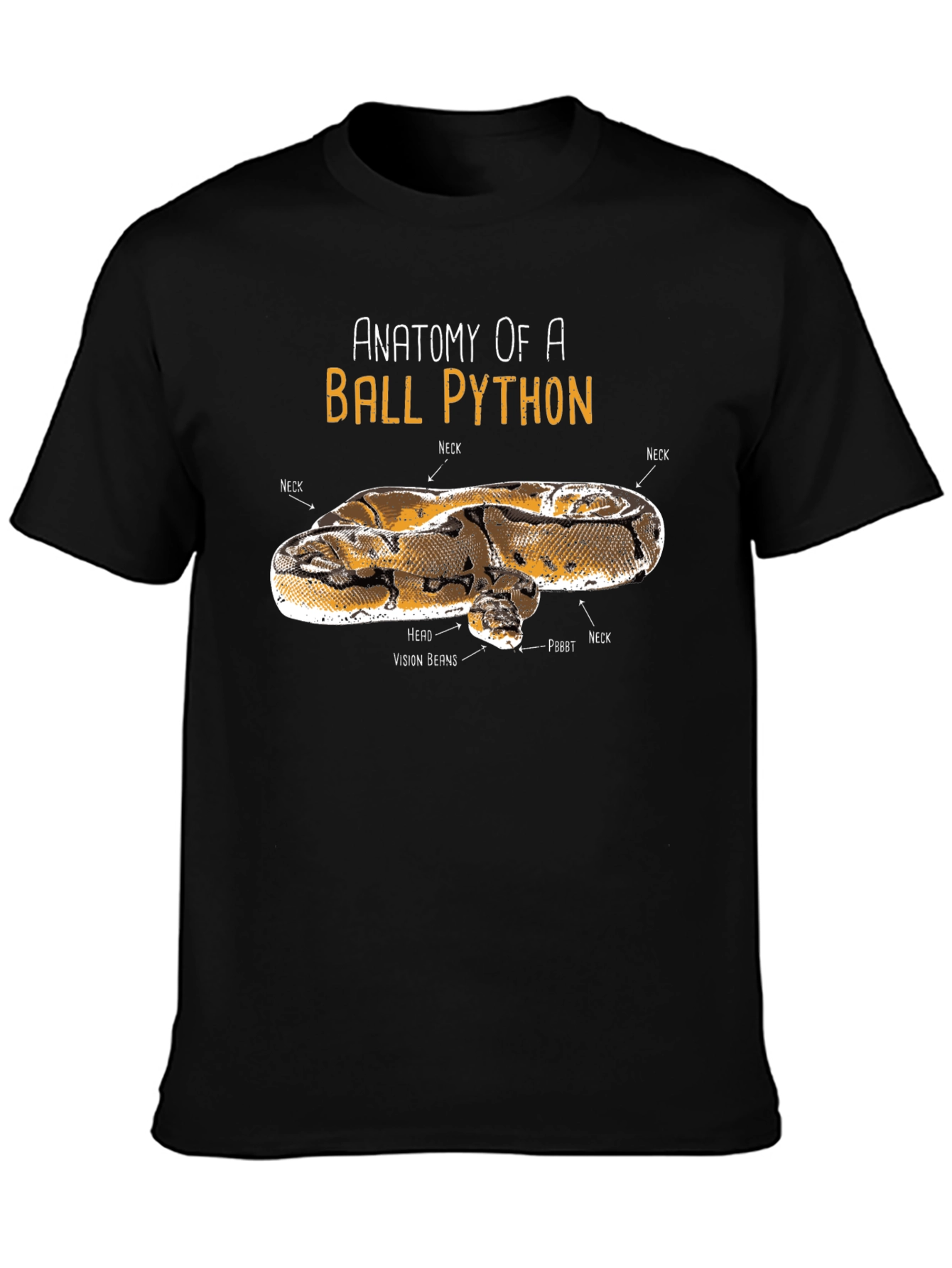 Anatomy of Ball Python Funny T-Shirt