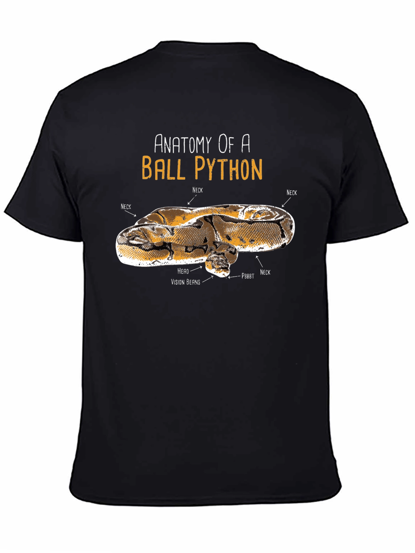 Anatomy of Ball Python Funny T-Shirt