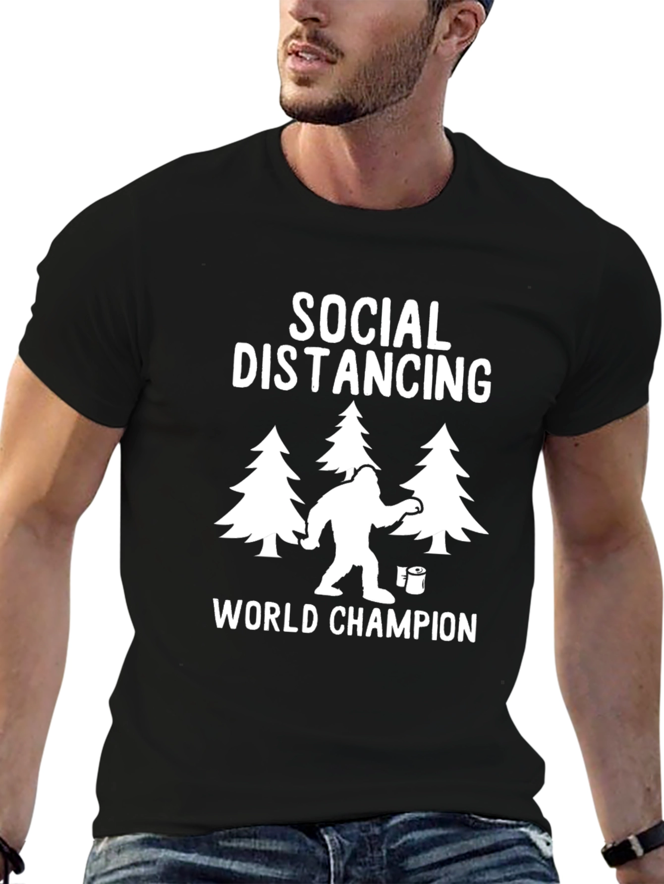Social Distancing World Champion Graphic Tee