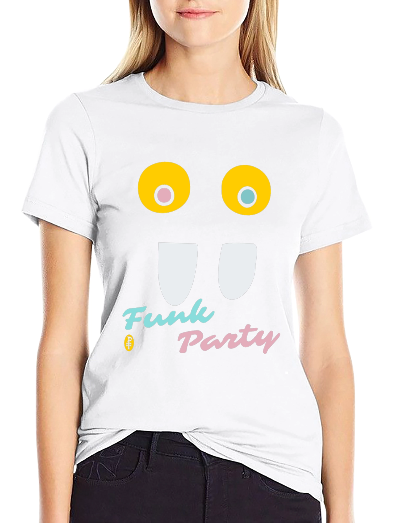 Funky Party Black T-Shirt - Graphic Novelty Tee