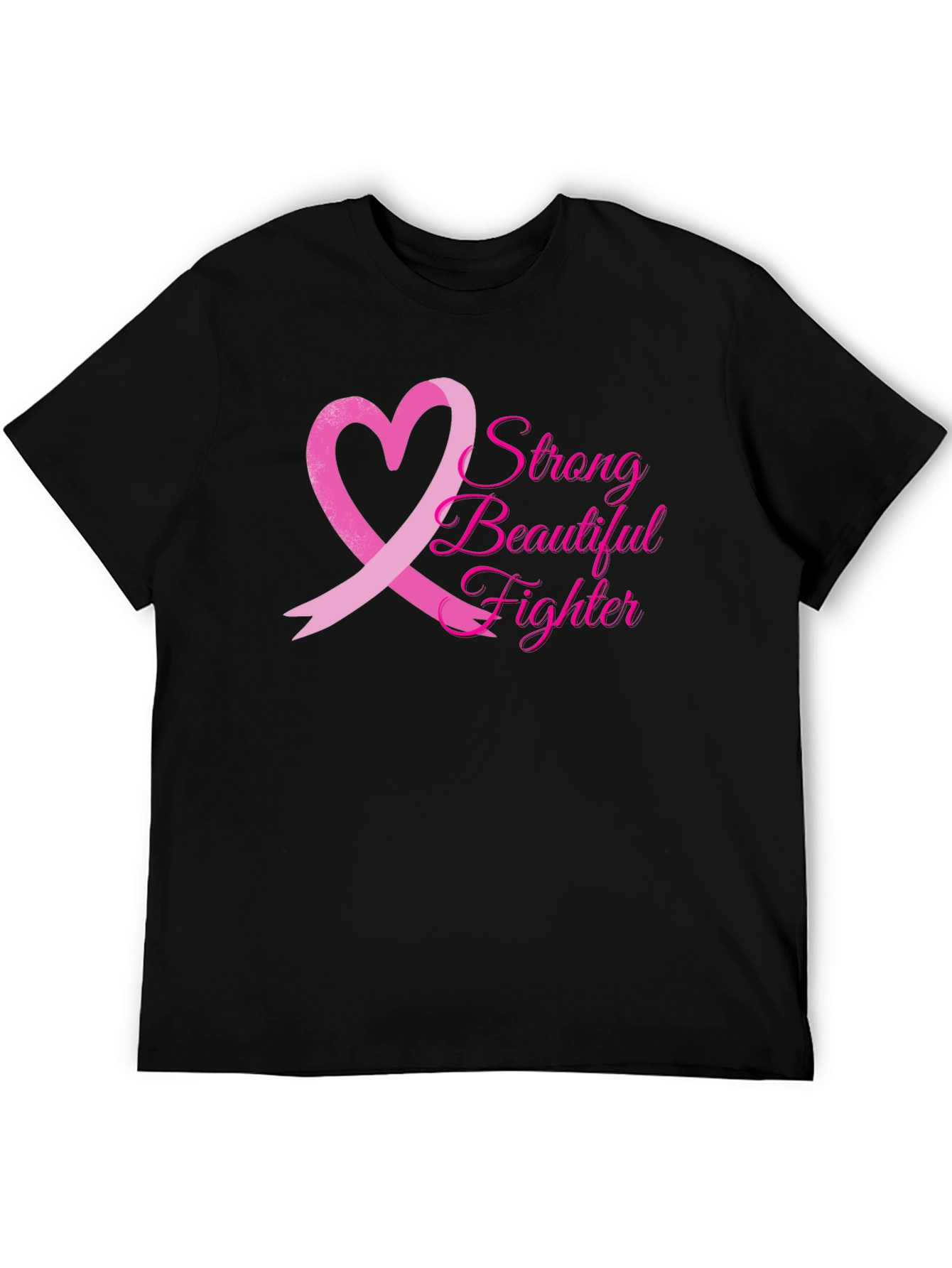 Breast Cancer Awareness T-Shirt: Strong Beautiful Fighter