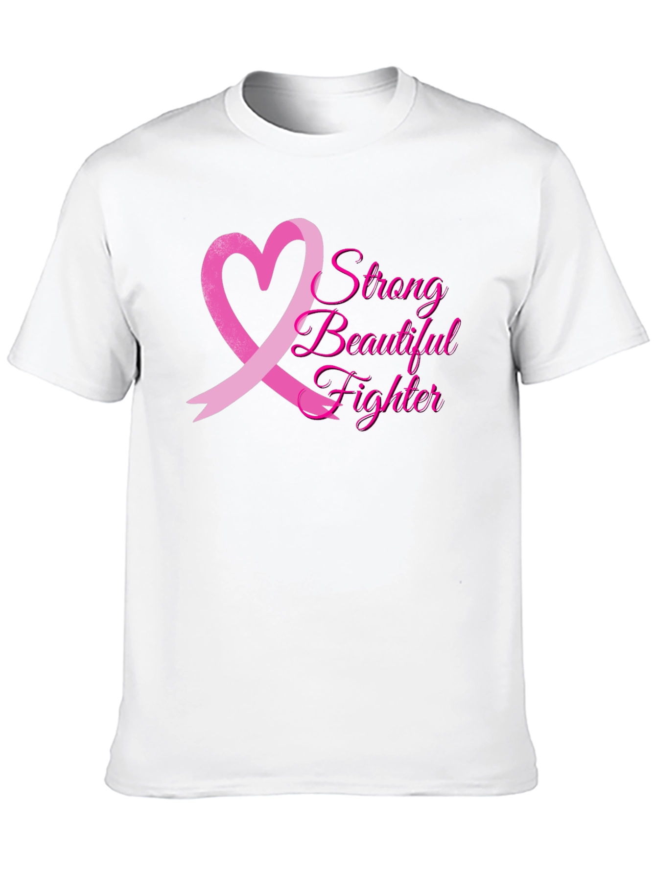 Breast Cancer Awareness T-Shirt: Strong Beautiful Fighter