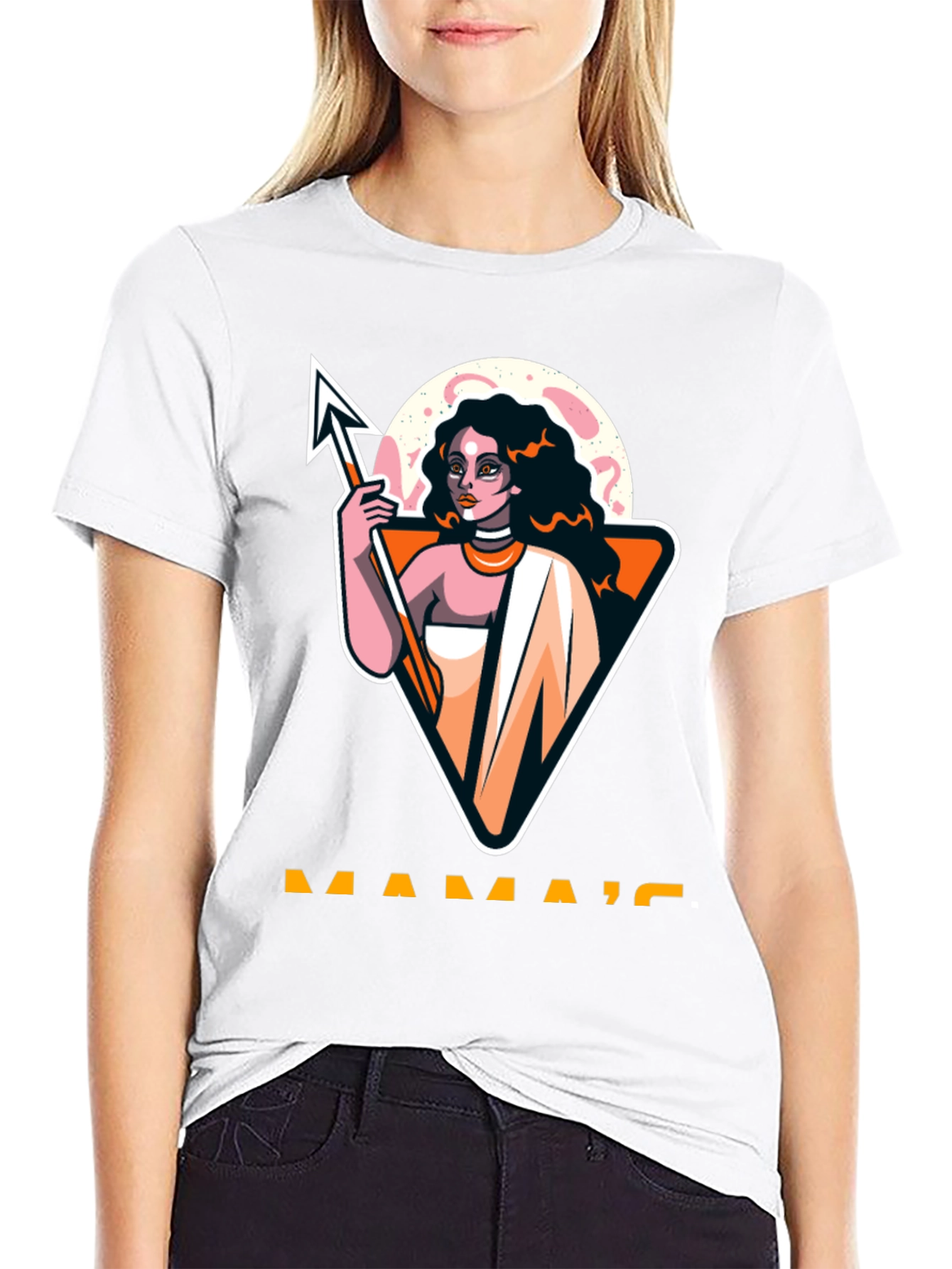 Mamas Black Graphic T-Shirt