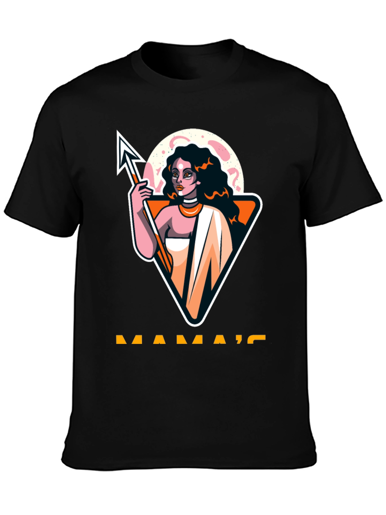 Mamas Black Graphic T-Shirt