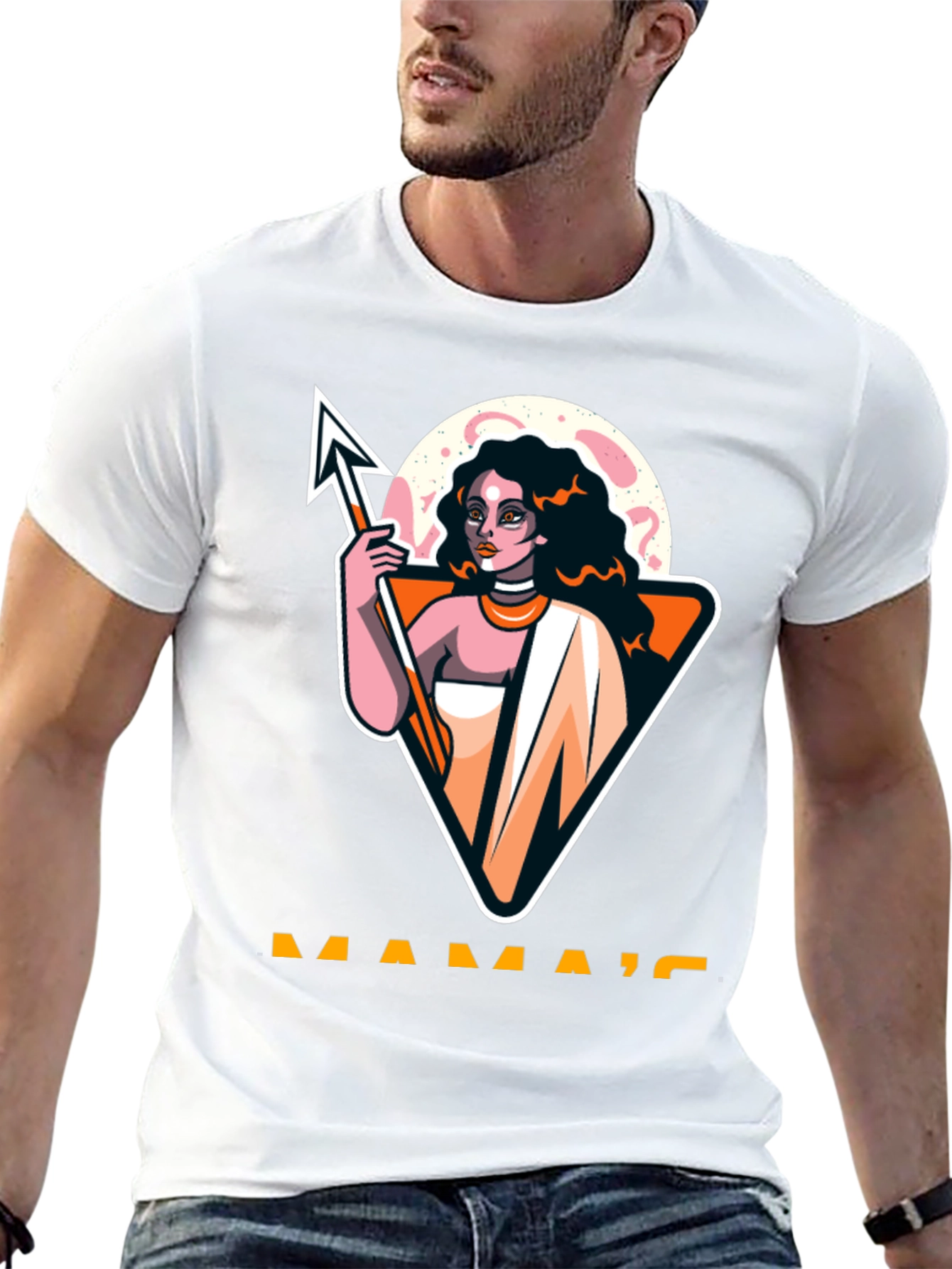 Mamas Black Graphic T-Shirt