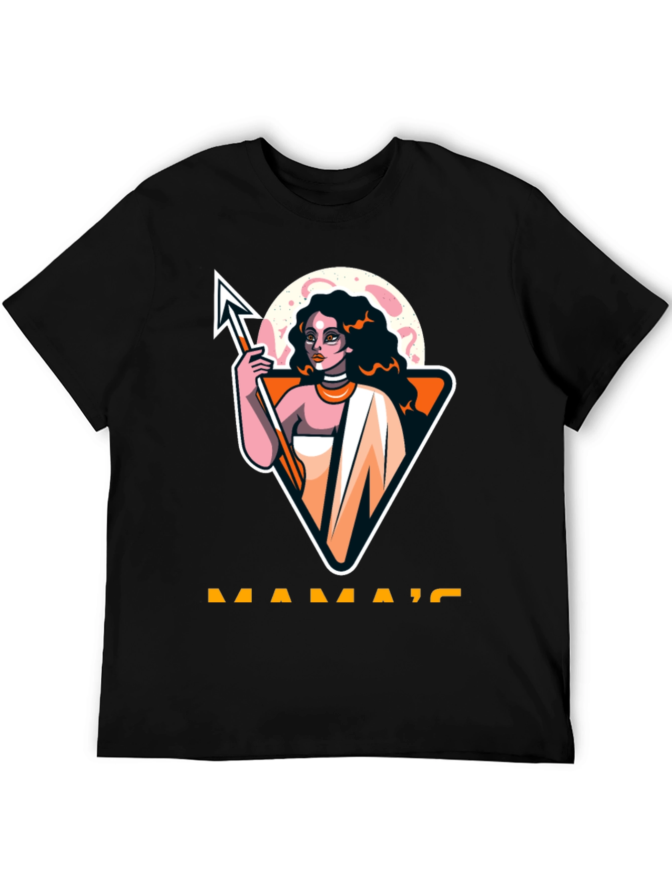 Mamas Black Graphic T-Shirt