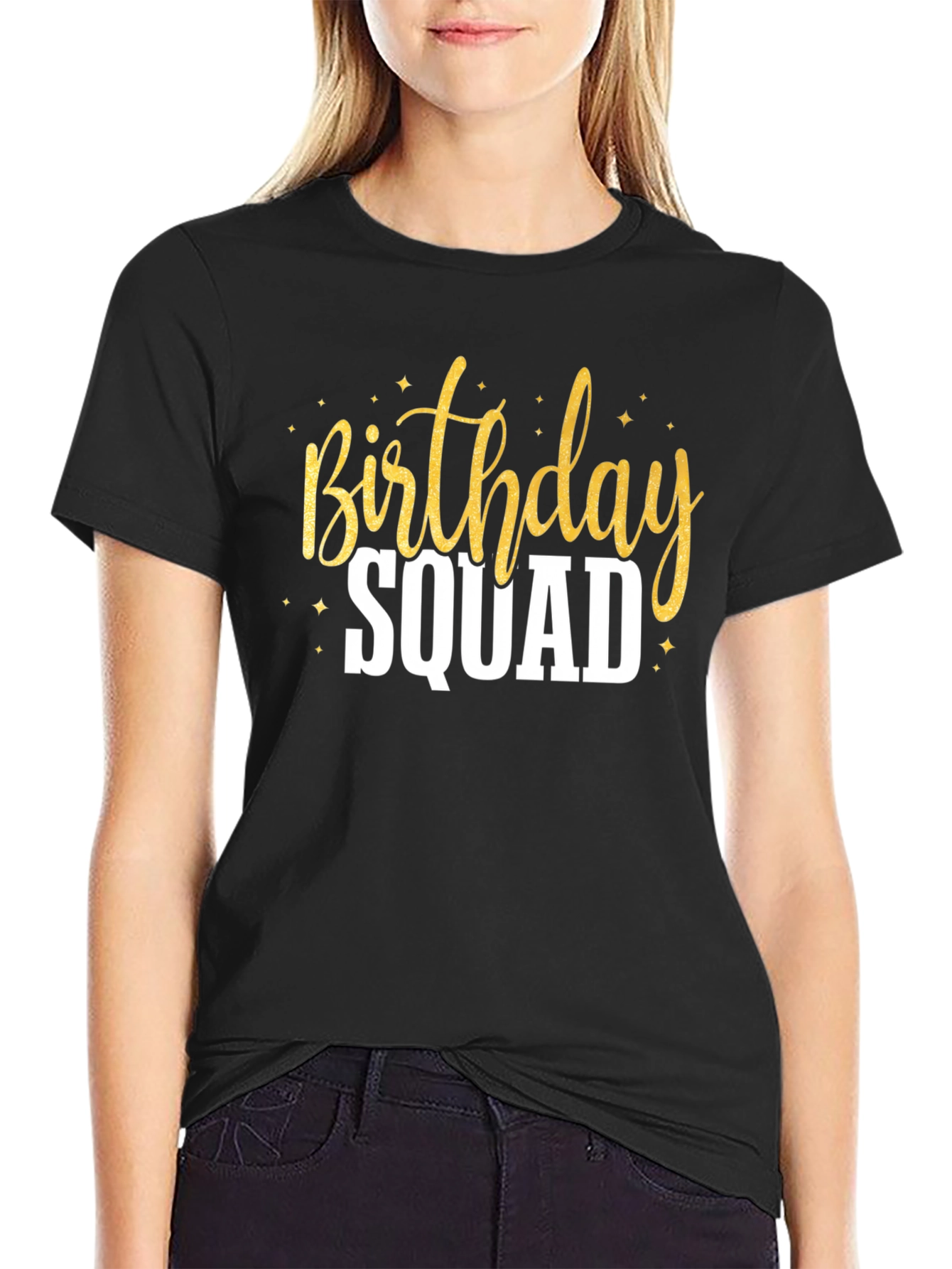 Birthday Squad Crew Neck T-Shirt
