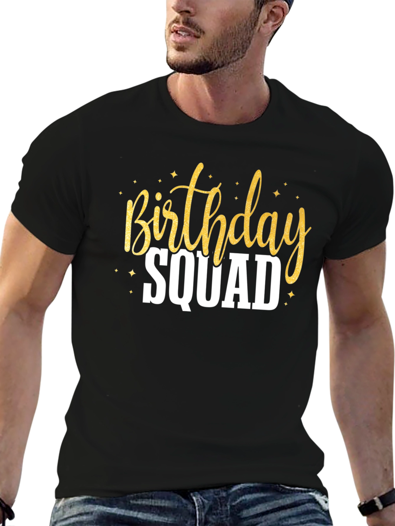Birthday Squad Crew Neck T-Shirt