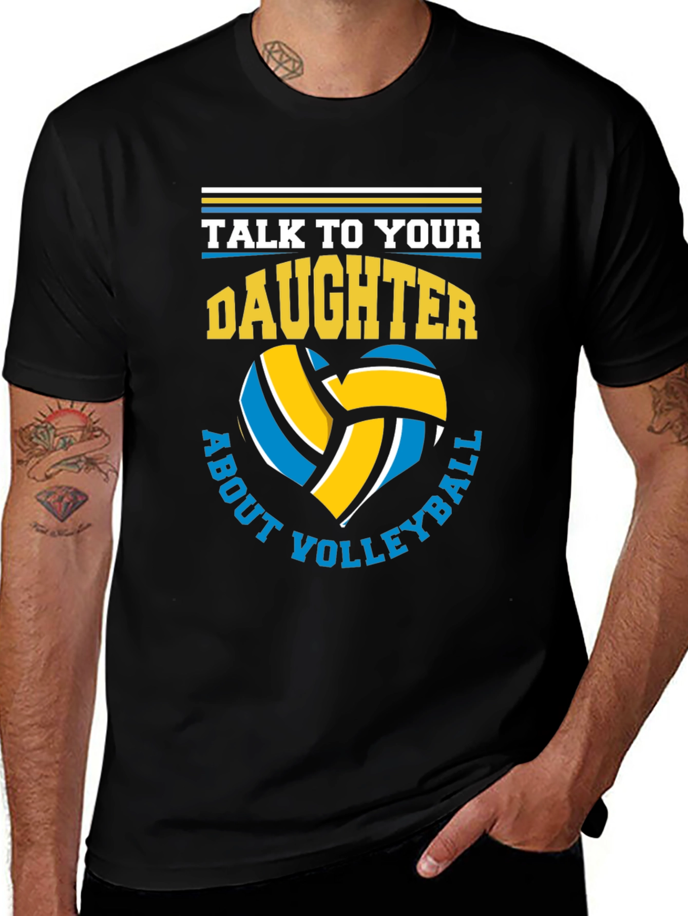 Volleyball Dad T-Shirt - Talk to Your Daughter!