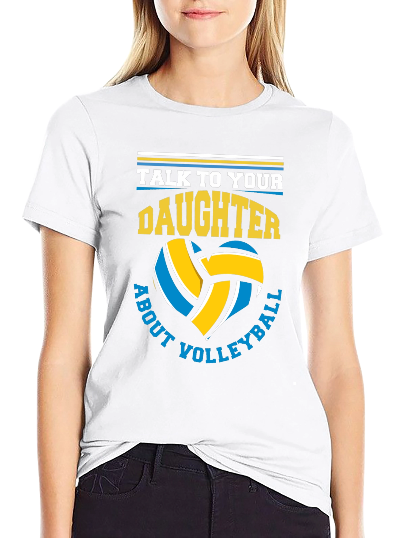 Volleyball Dad T-Shirt - Talk to Your Daughter!