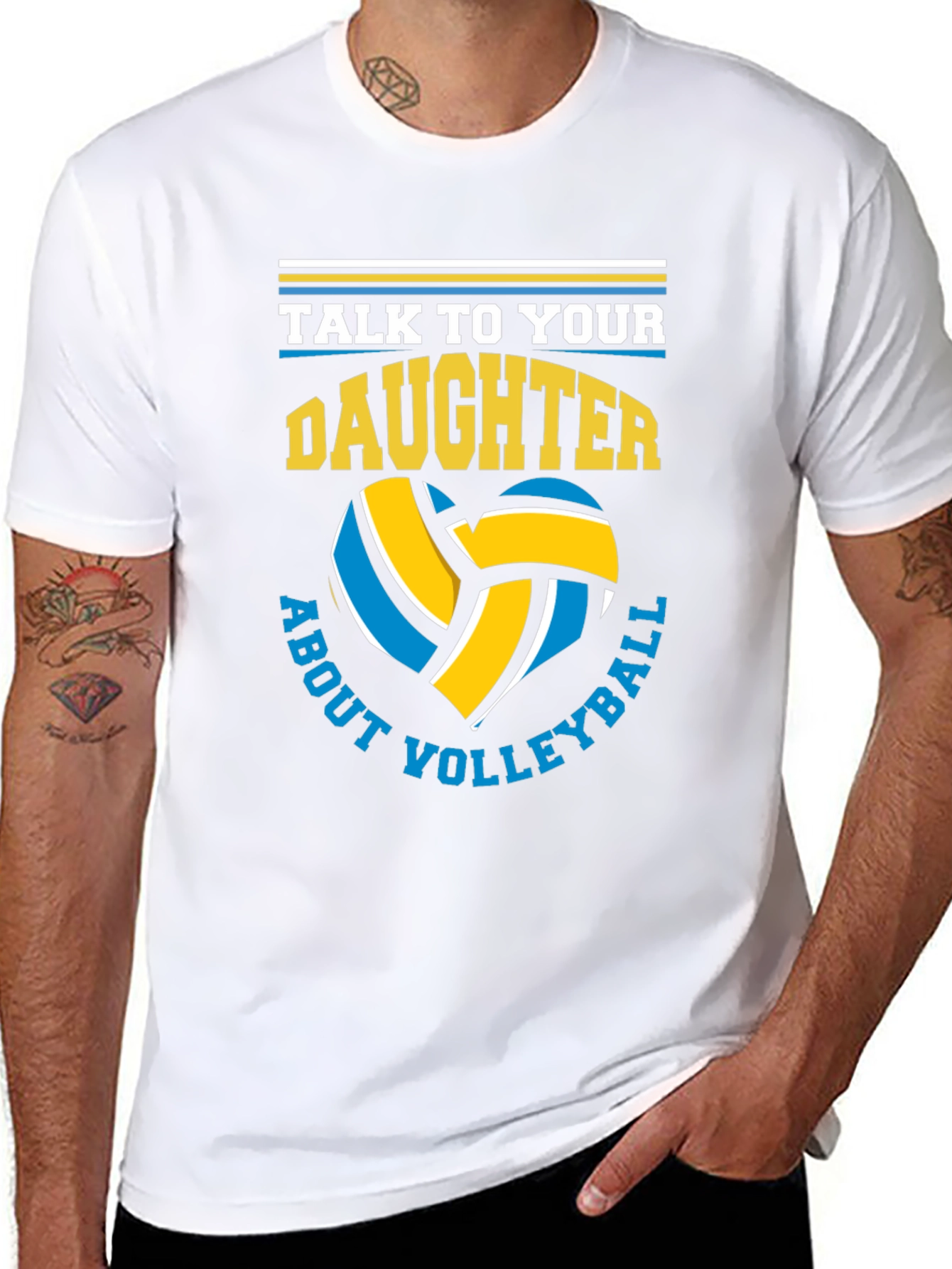 Volleyball Dad T-Shirt - Talk to Your Daughter!