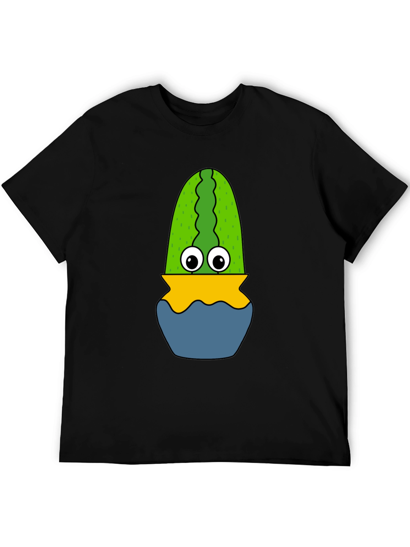 Funny Cactus in Pot Graphic T-Shirt