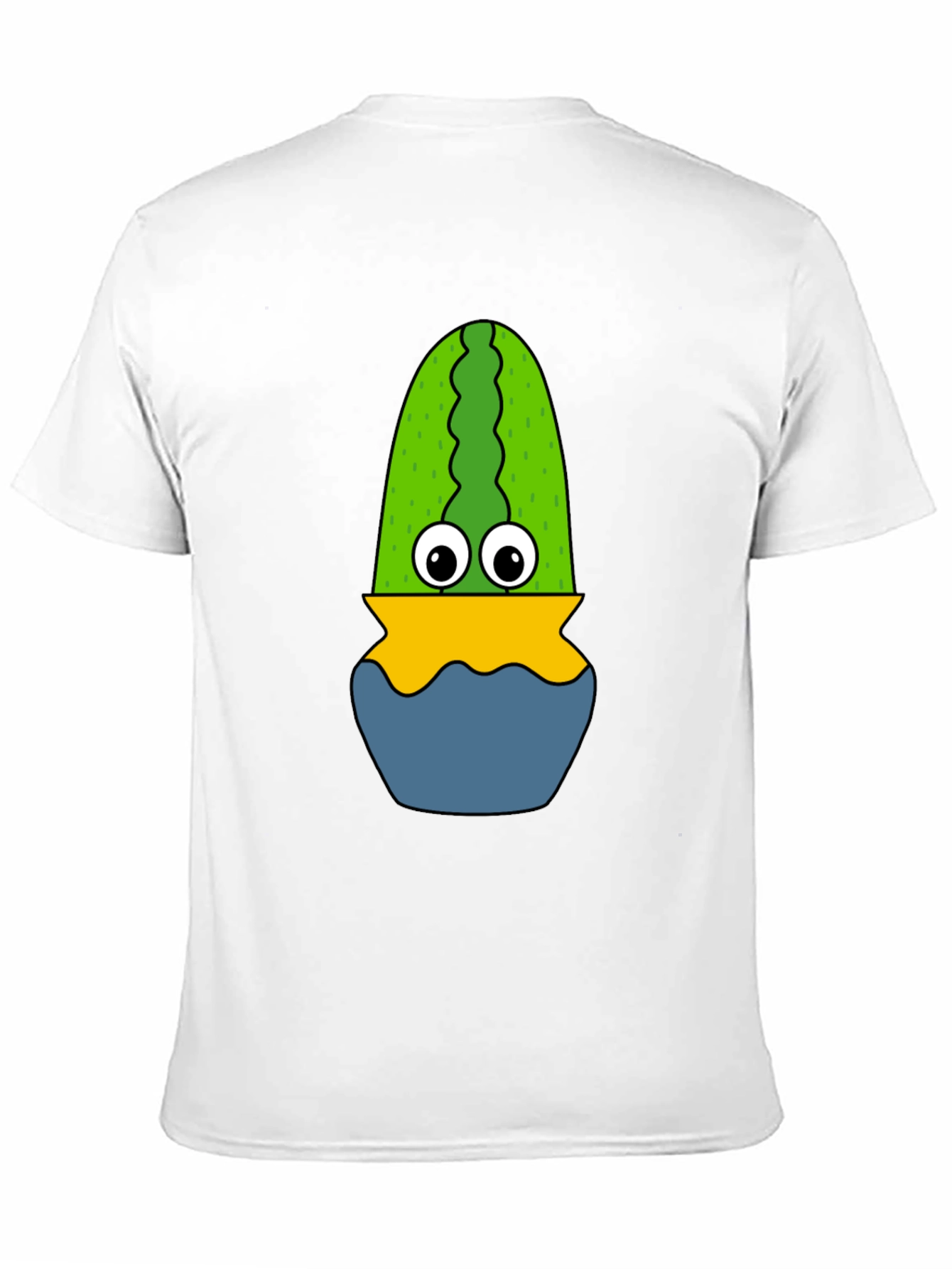 Funny Cactus in Pot Graphic T-Shirt