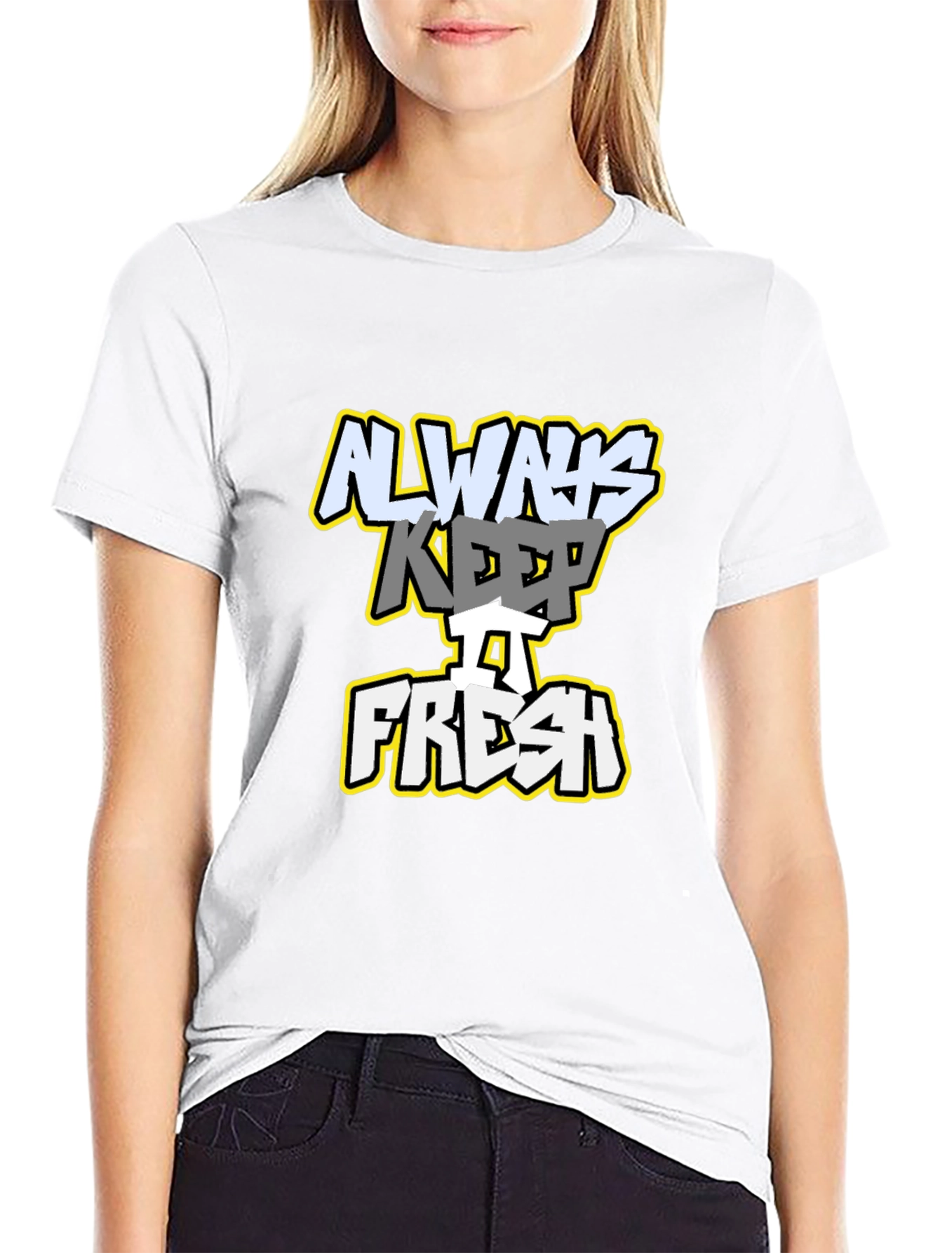 Always Keep it Fresh Black Graphic T-Shirt