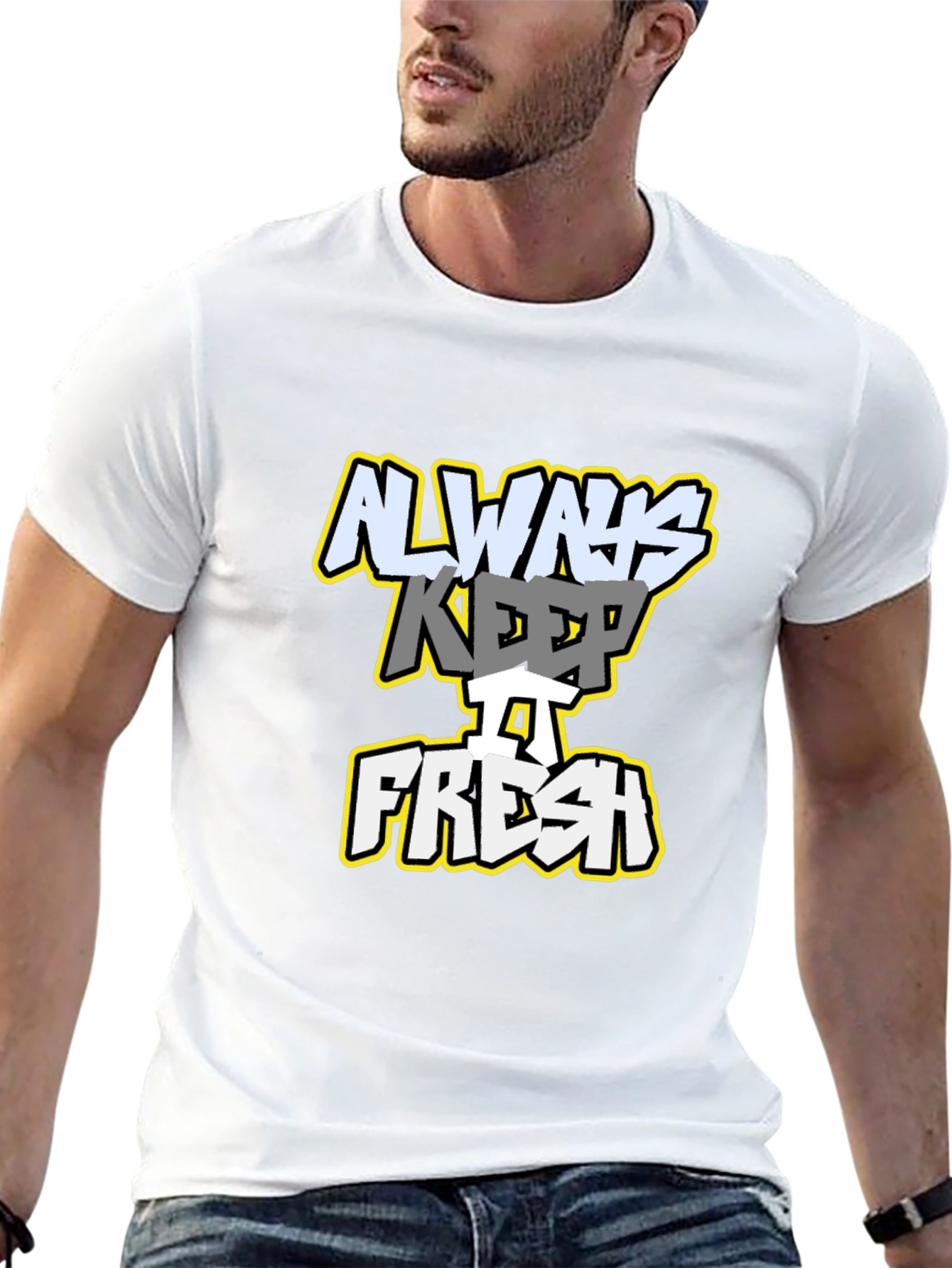 Always Keep it Fresh Black Graphic T-Shirt