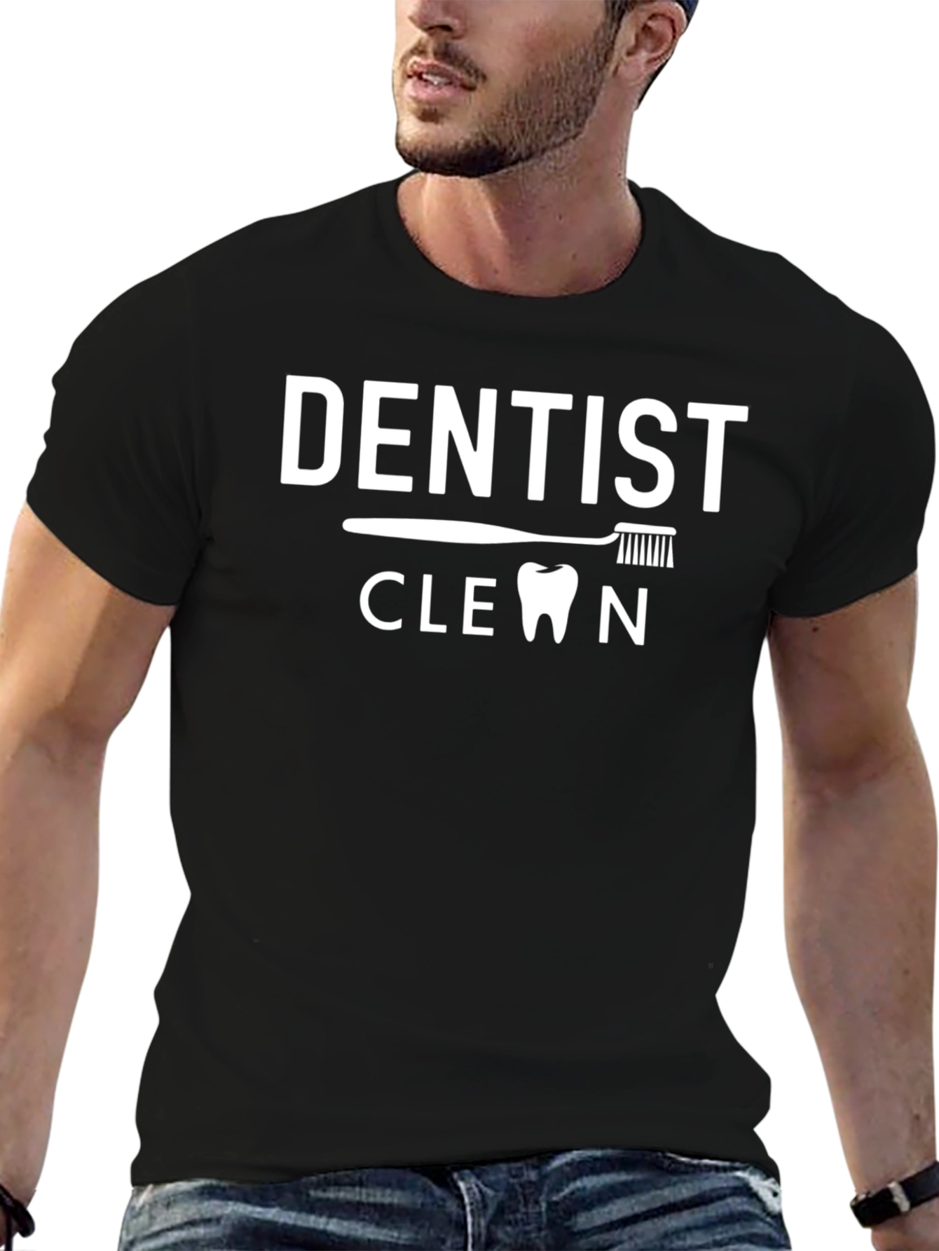 Dentist Clean Tooth T-Shirt Funny Dental Hygienist Tee