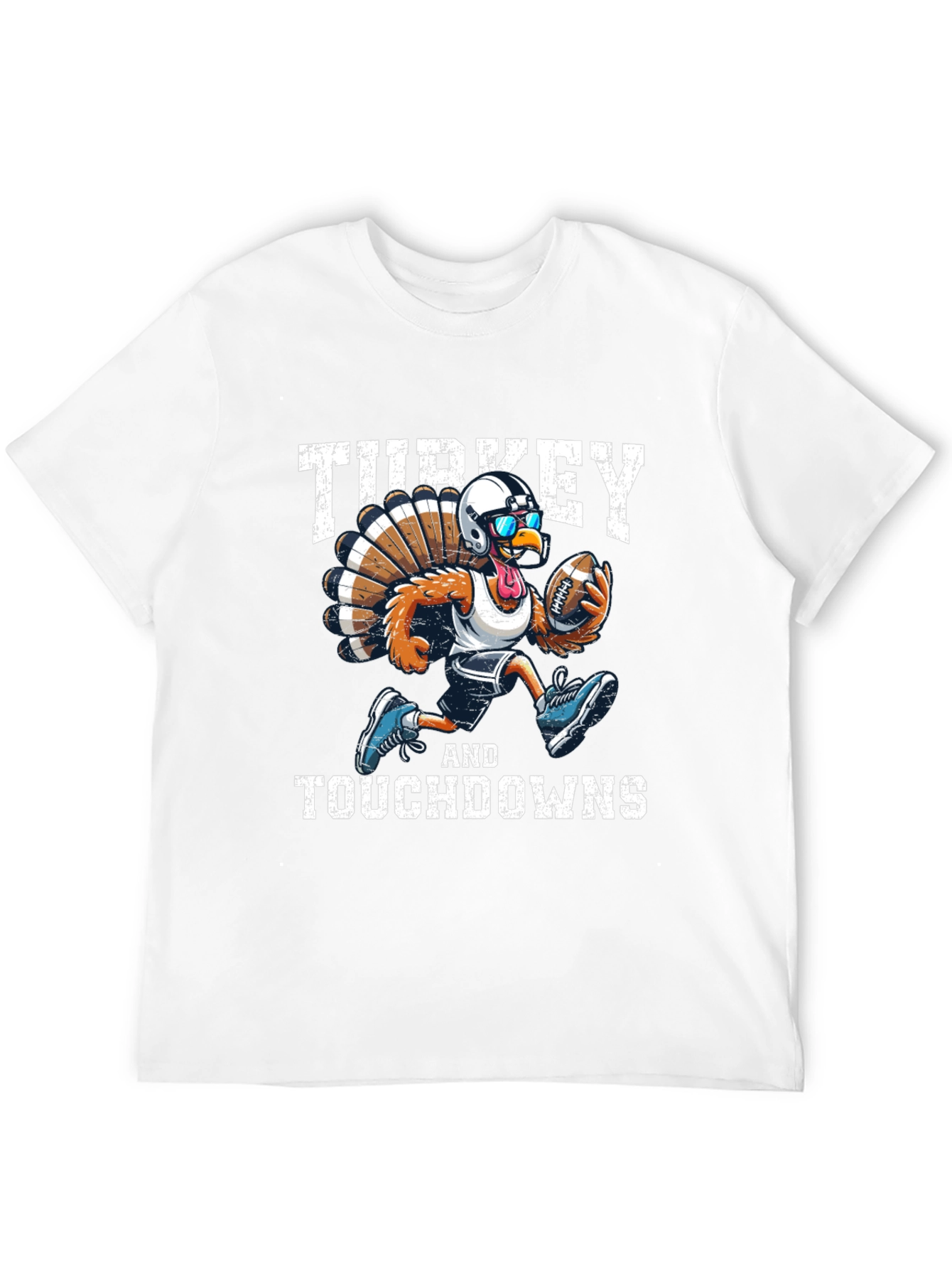 Turkey and Touchdowns Football T-Shirt