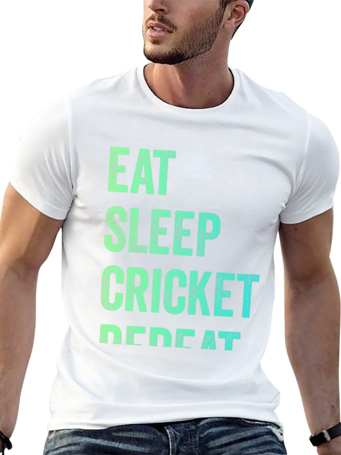 Eat Sleep Cricket Repeat T-Shirt
