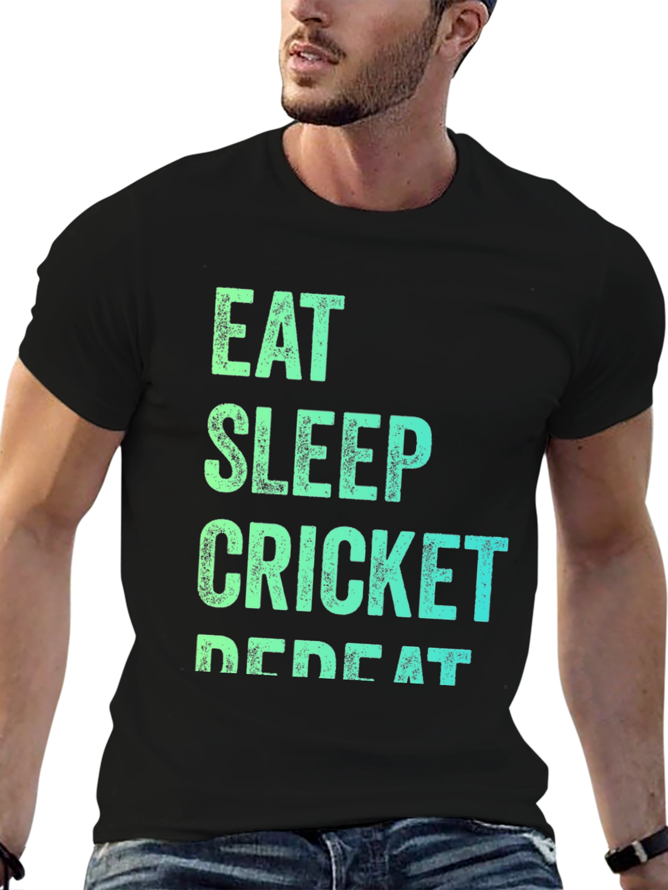 Eat Sleep Cricket Repeat T-Shirt