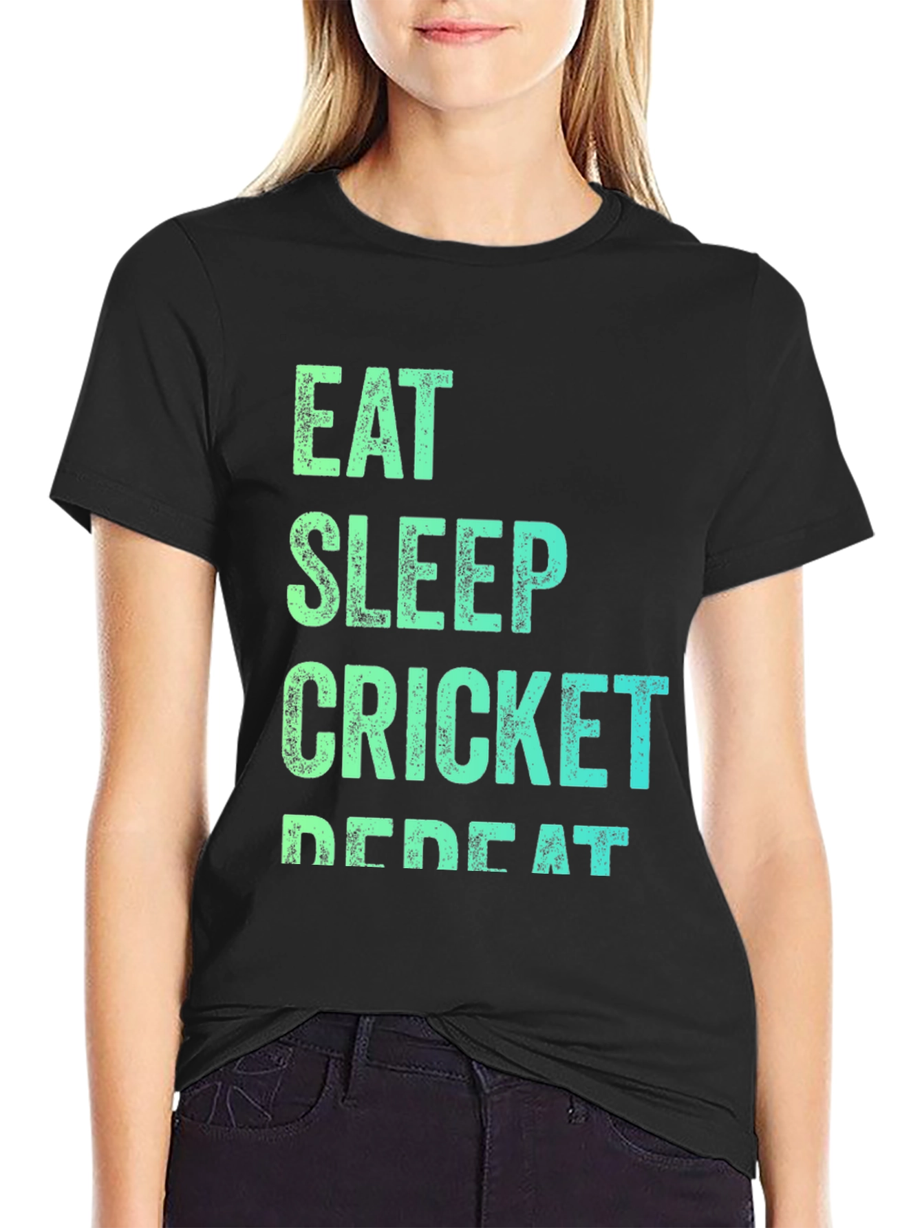 Eat Sleep Cricket Repeat T-Shirt