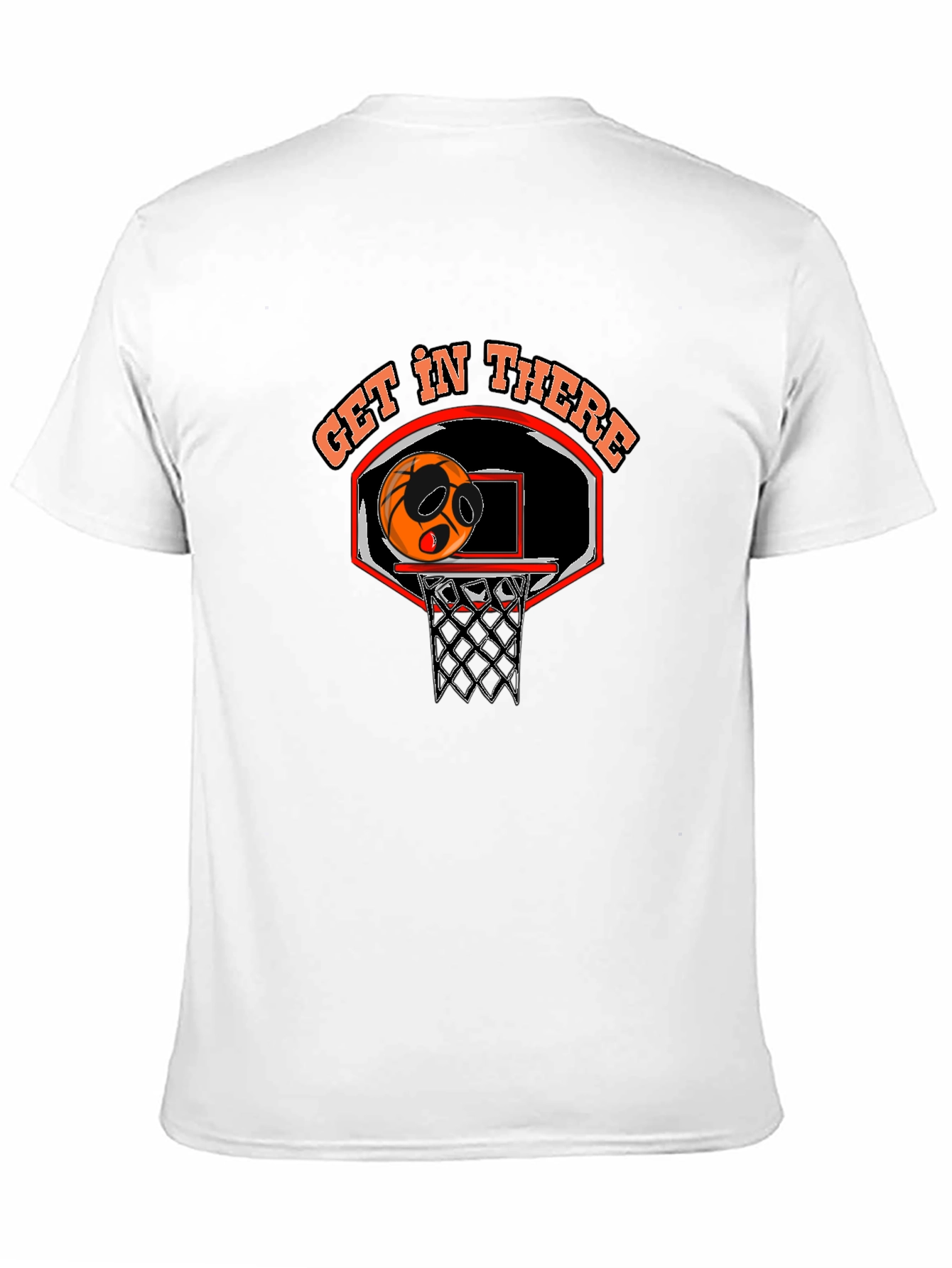 Get In There Basketball Graphic Tee - Black