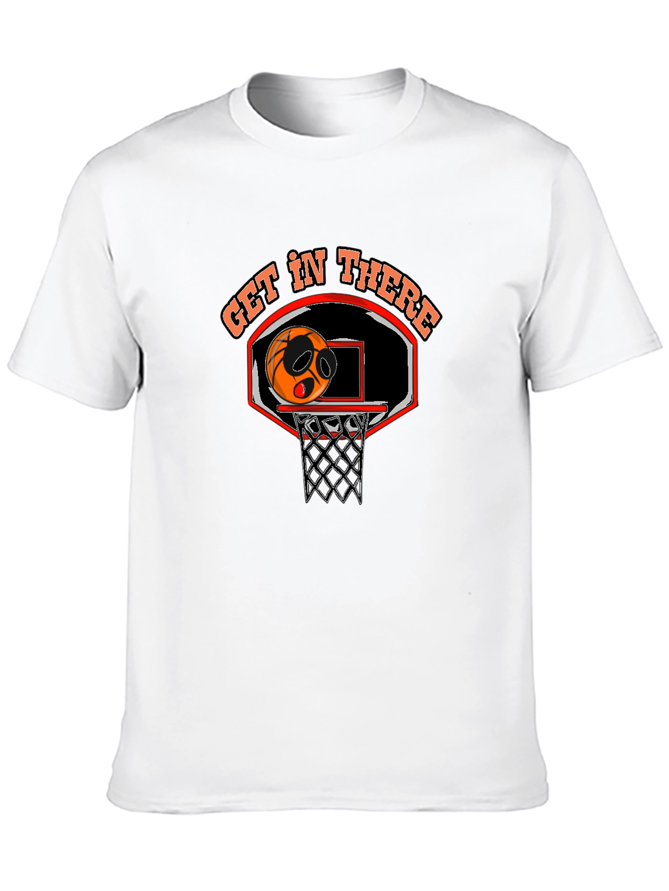 Get In There Basketball Graphic Tee - Black