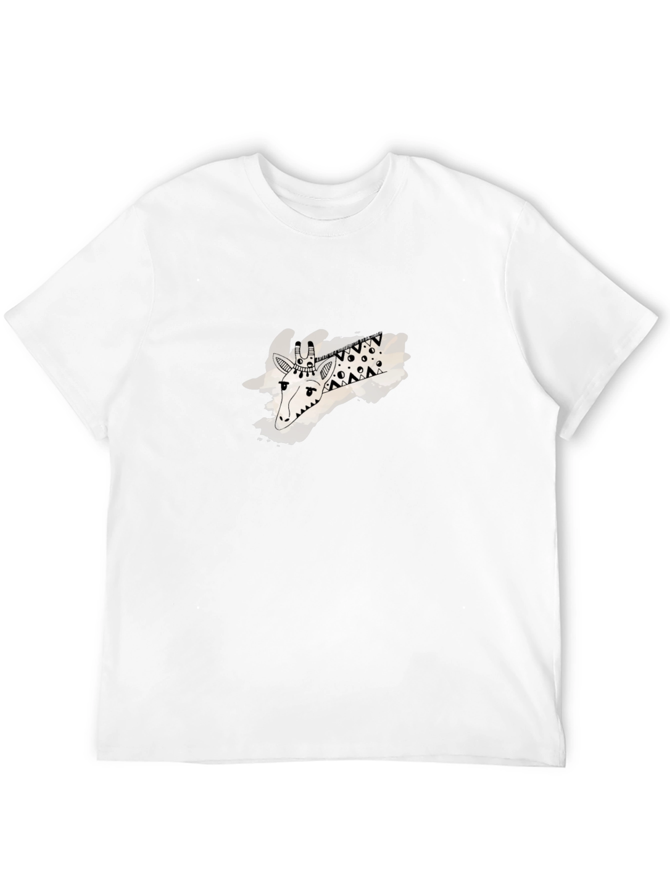 Graphic Giraffe Black T-Shirt