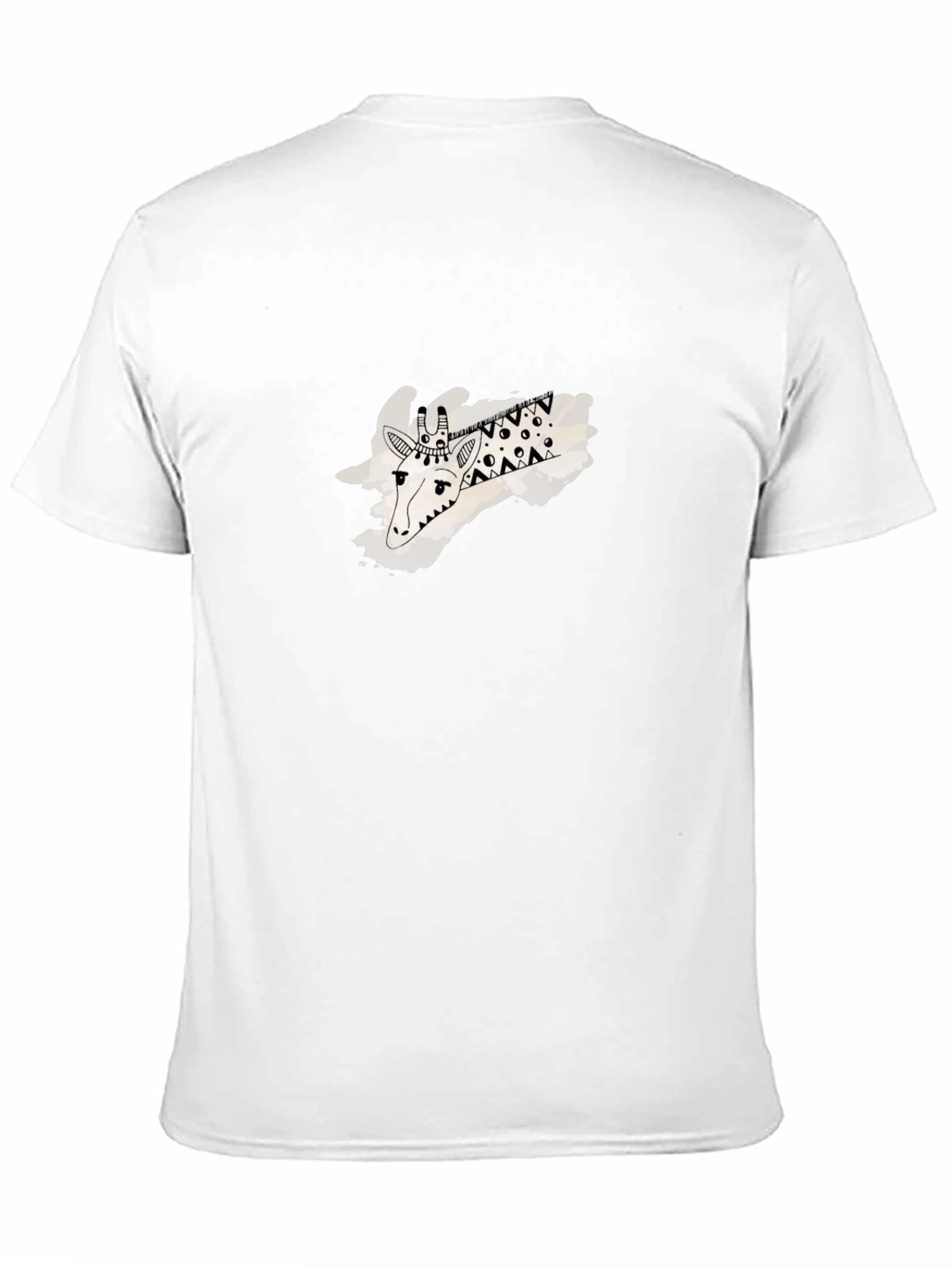 Graphic Giraffe Black T-Shirt