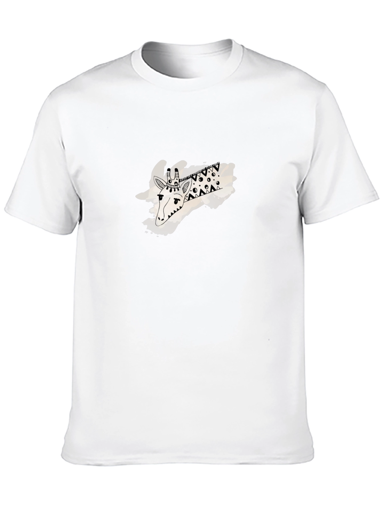 Graphic Giraffe Black T-Shirt