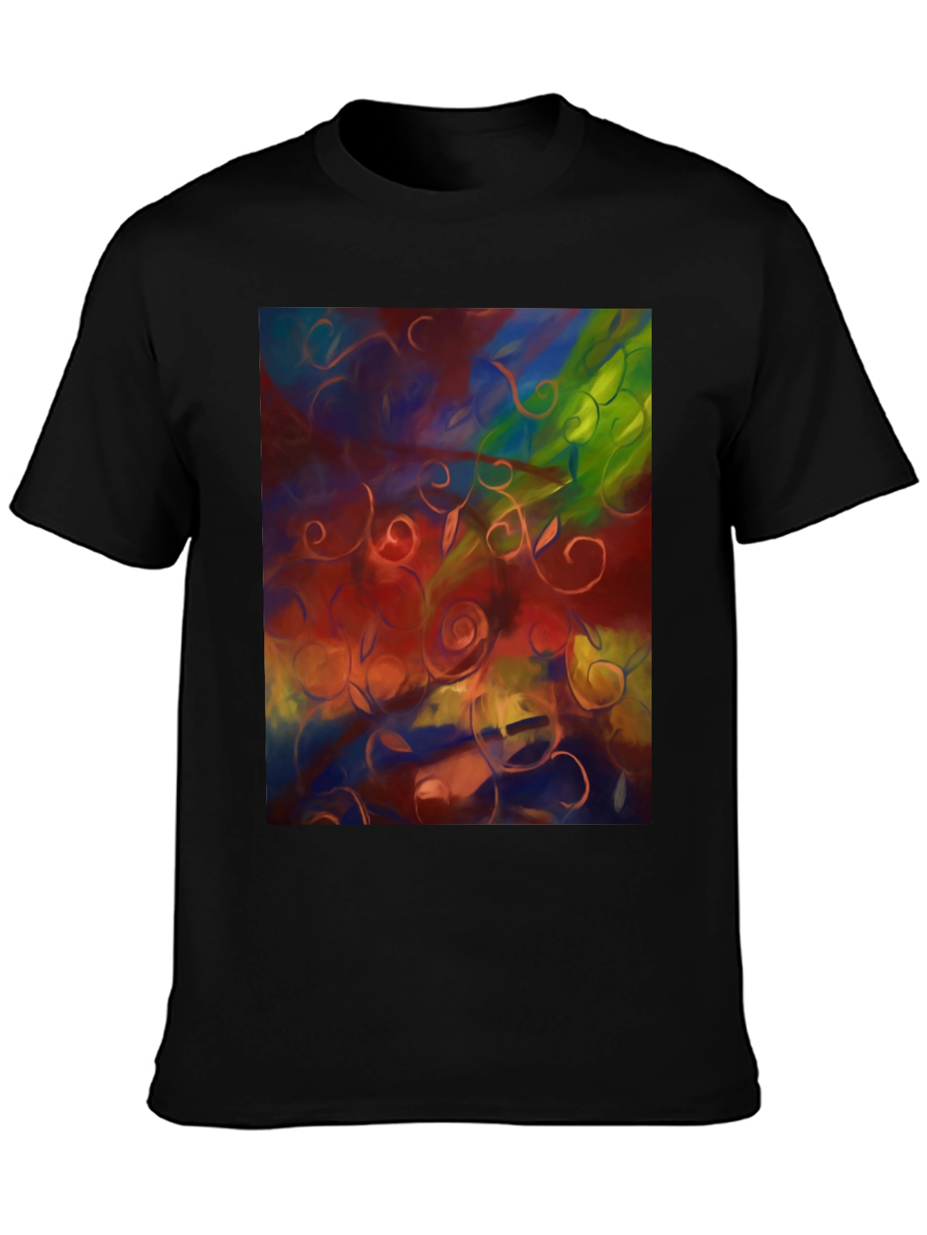 Abstract Floral T-Shirt - Artistic Statement Tee