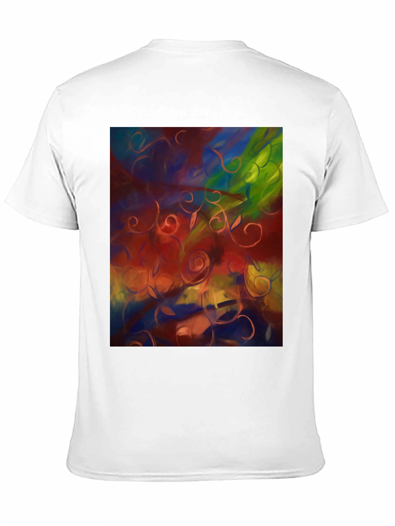 Abstract Floral T-Shirt - Artistic Statement Tee