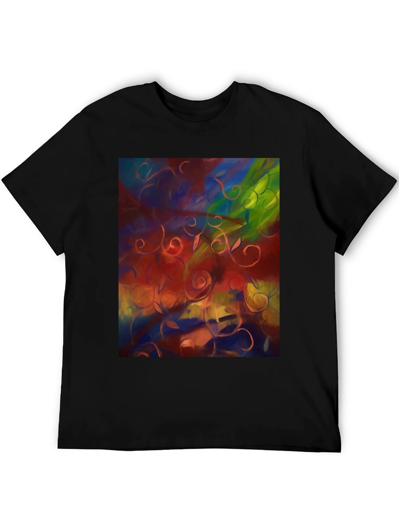 Abstract Floral T-Shirt - Artistic Statement Tee