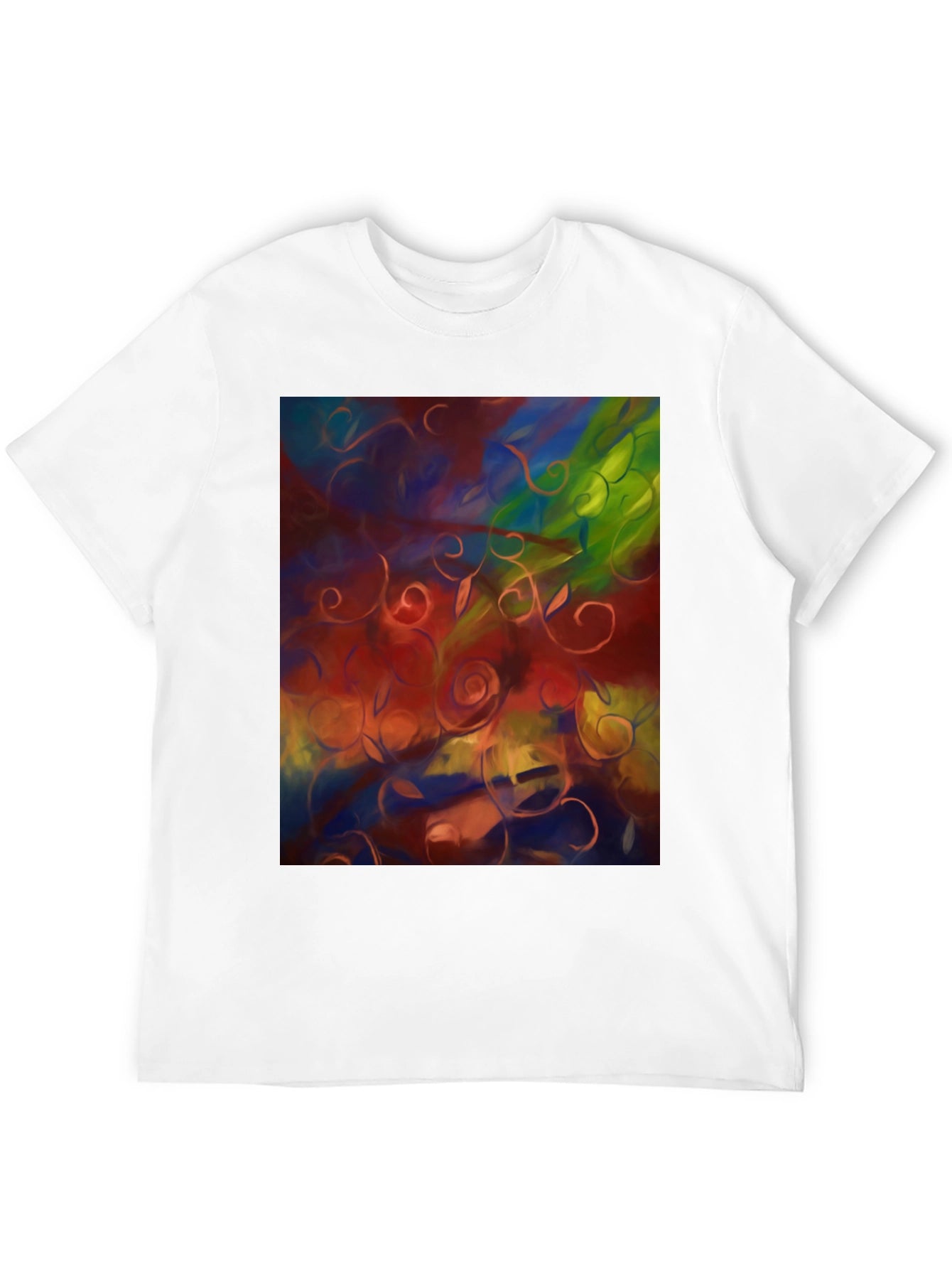 Abstract Floral T-Shirt - Artistic Statement Tee