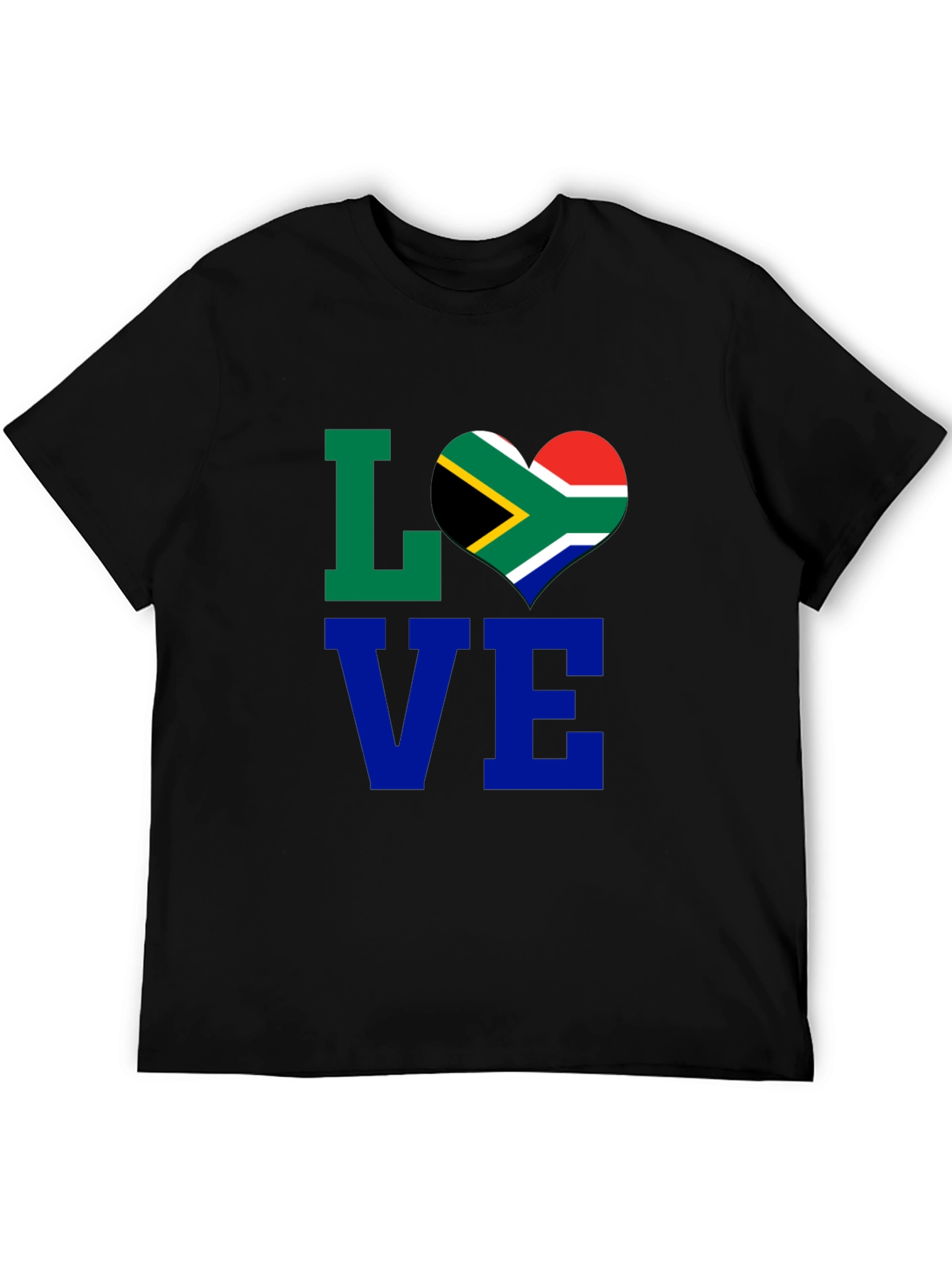 South Africa Flag Heart LOVE T-Shirt