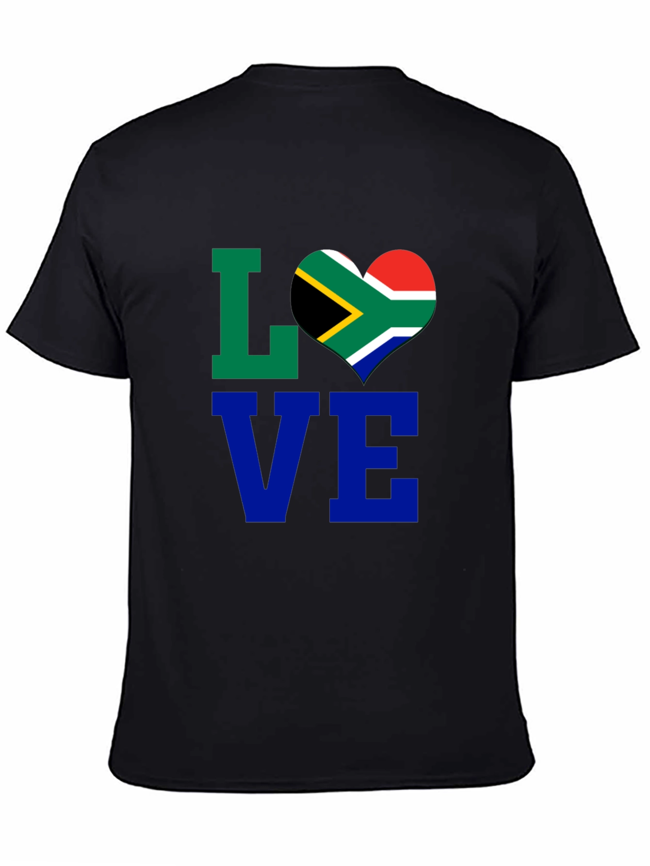 South Africa Flag Heart LOVE T-Shirt