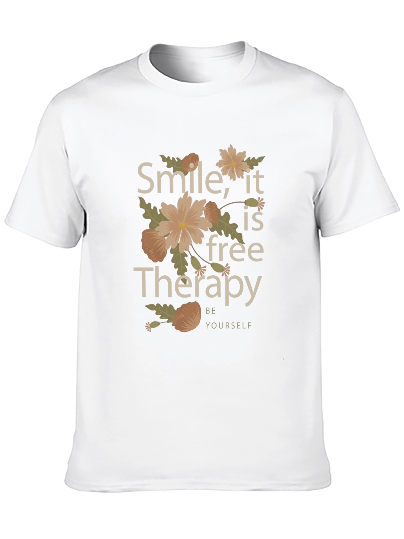 Smile Its Free Therapy Black Graphic Tee