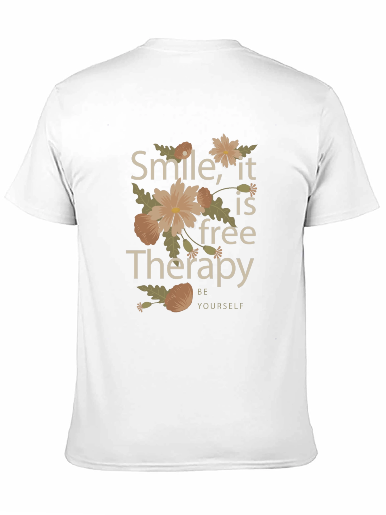 Smile Its Free Therapy Black Graphic Tee