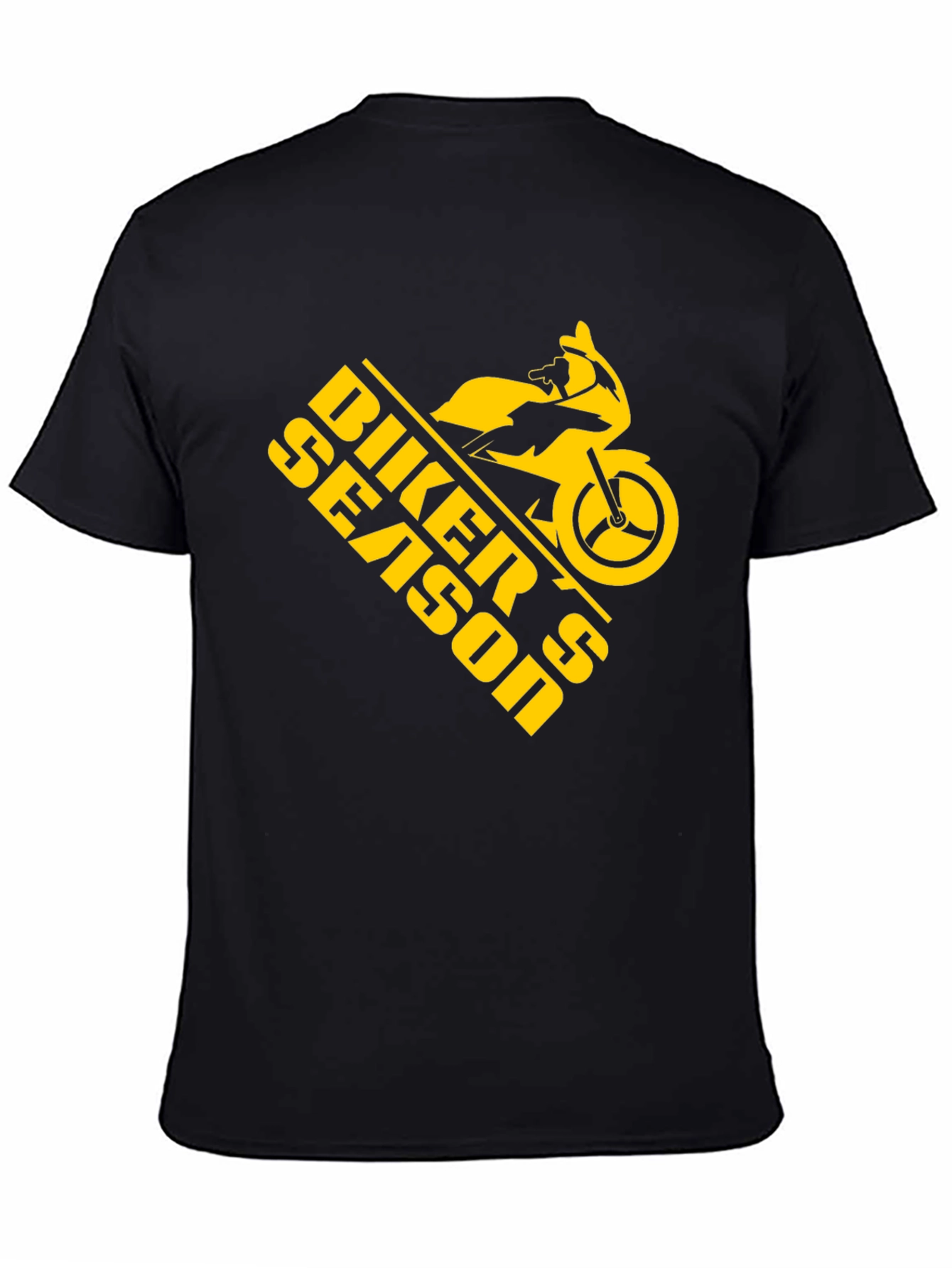 Biker Season Graphic Tee - Black