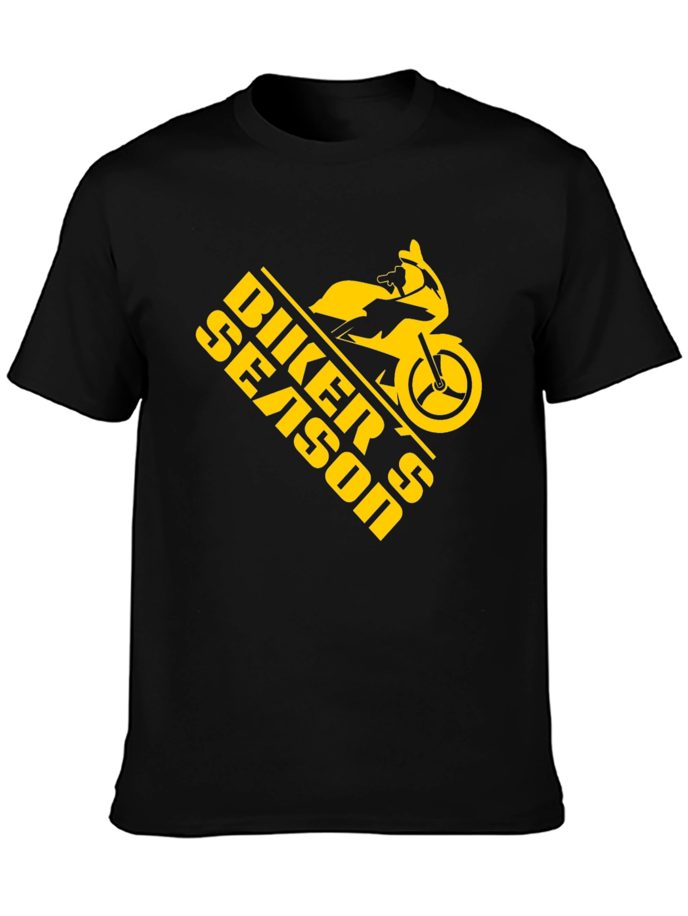 Biker Season Graphic Tee - Black